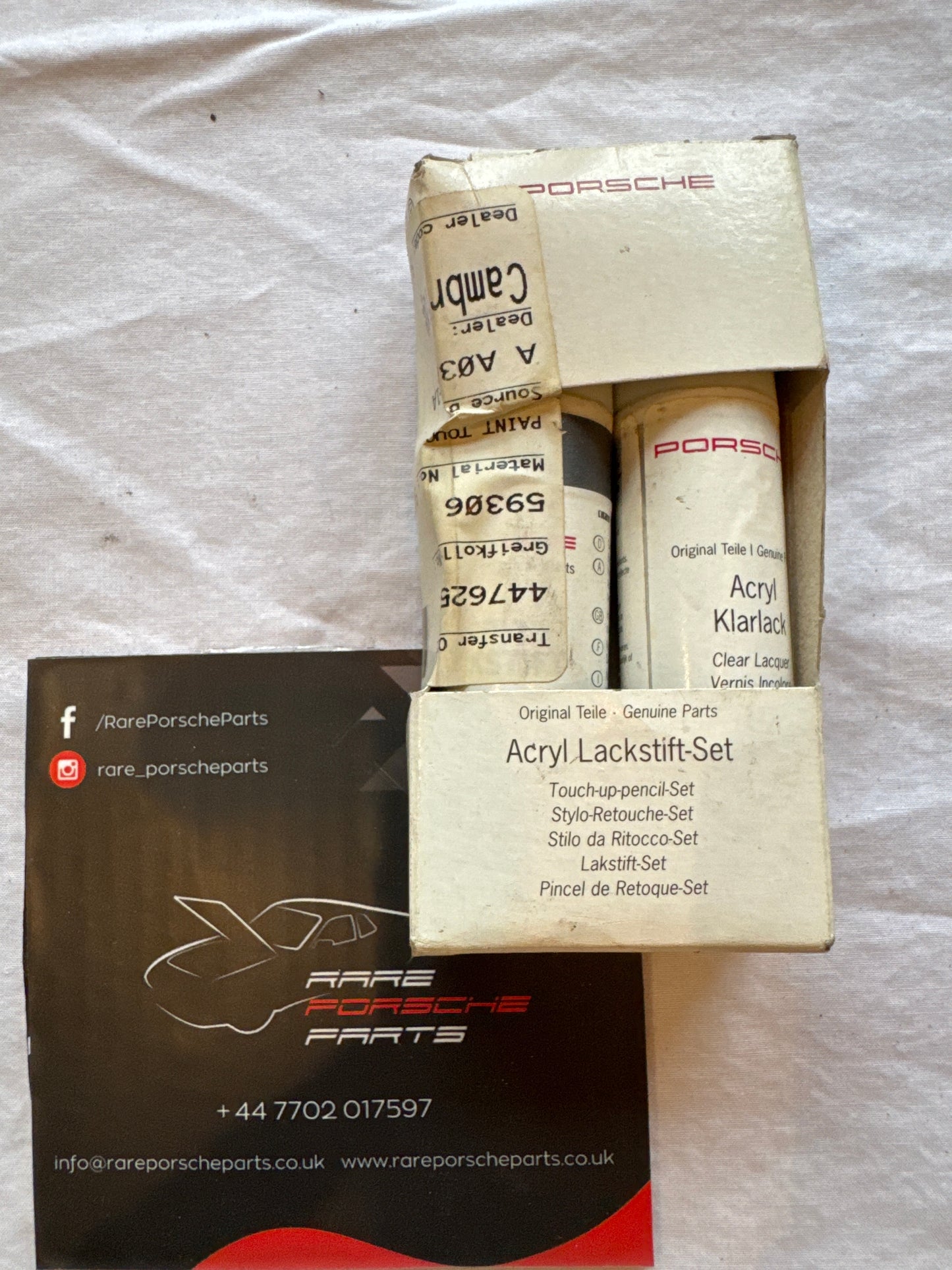 Porsche 911 paint touch-up applicator set 91109593320D7Z NOS