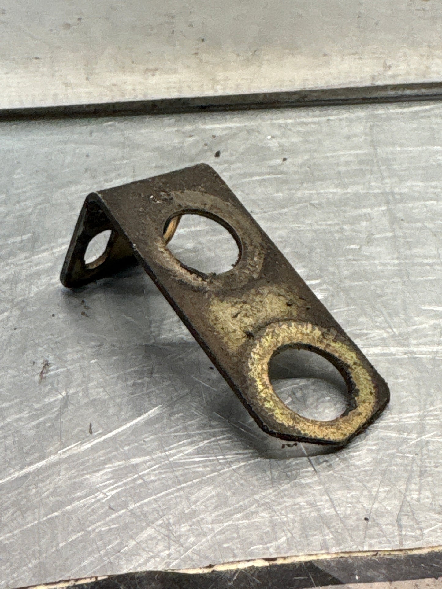Porsche 944 oil cooler bracket, used 94420731500