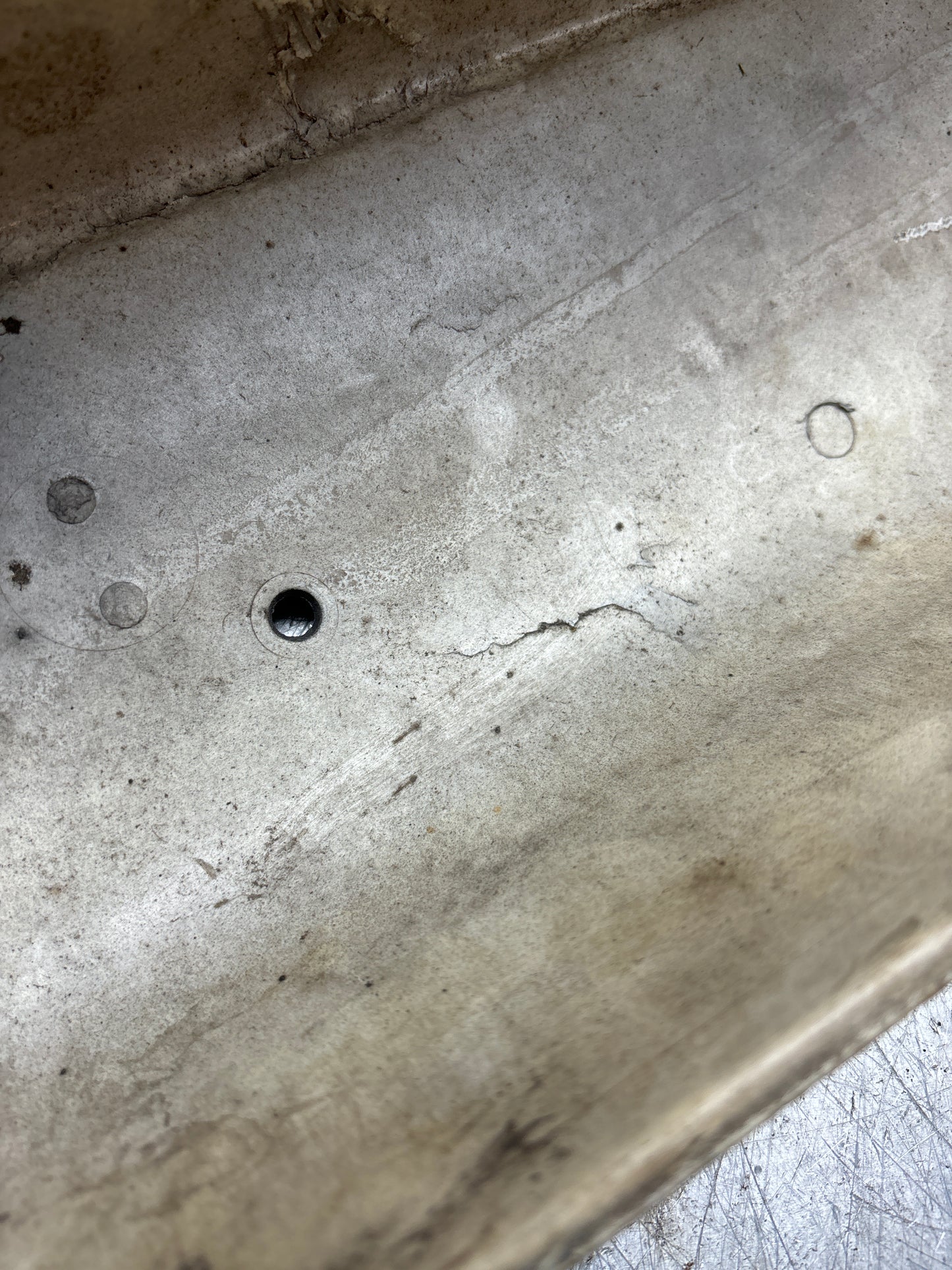 Porsche 944 front bumper upper part, used 93150508700 spares or repair