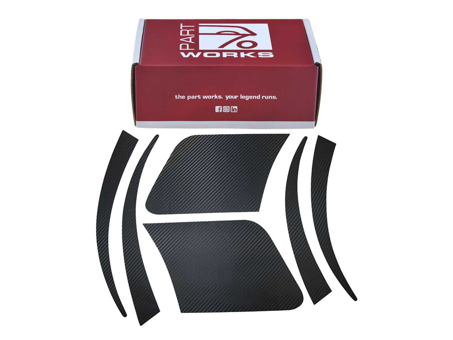 Stone chip protection films for all Porsche 944 in CARBON