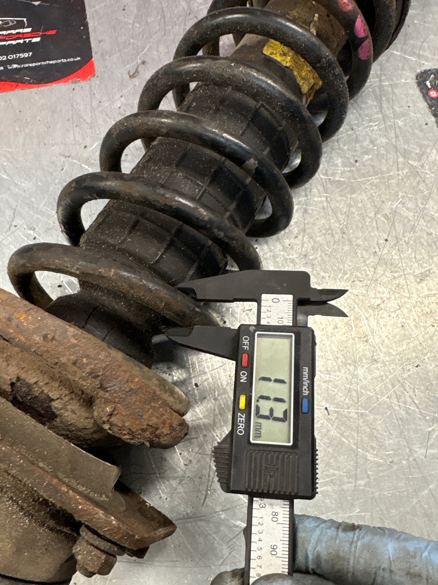 Porsche 944 S2 front shock absorber, used 95134303205