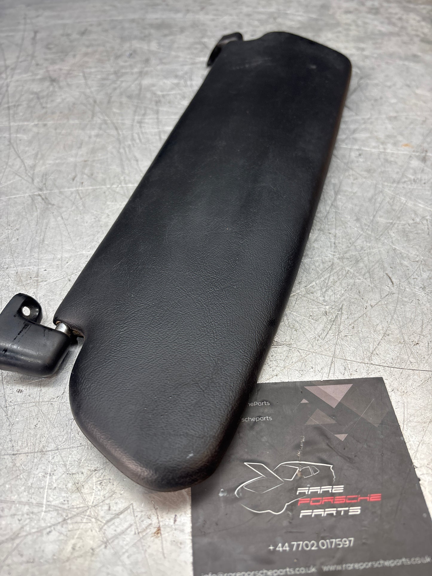 Porsche 944/968 convertible, Cabrio right O/S Sun visor, black, used 94173103211