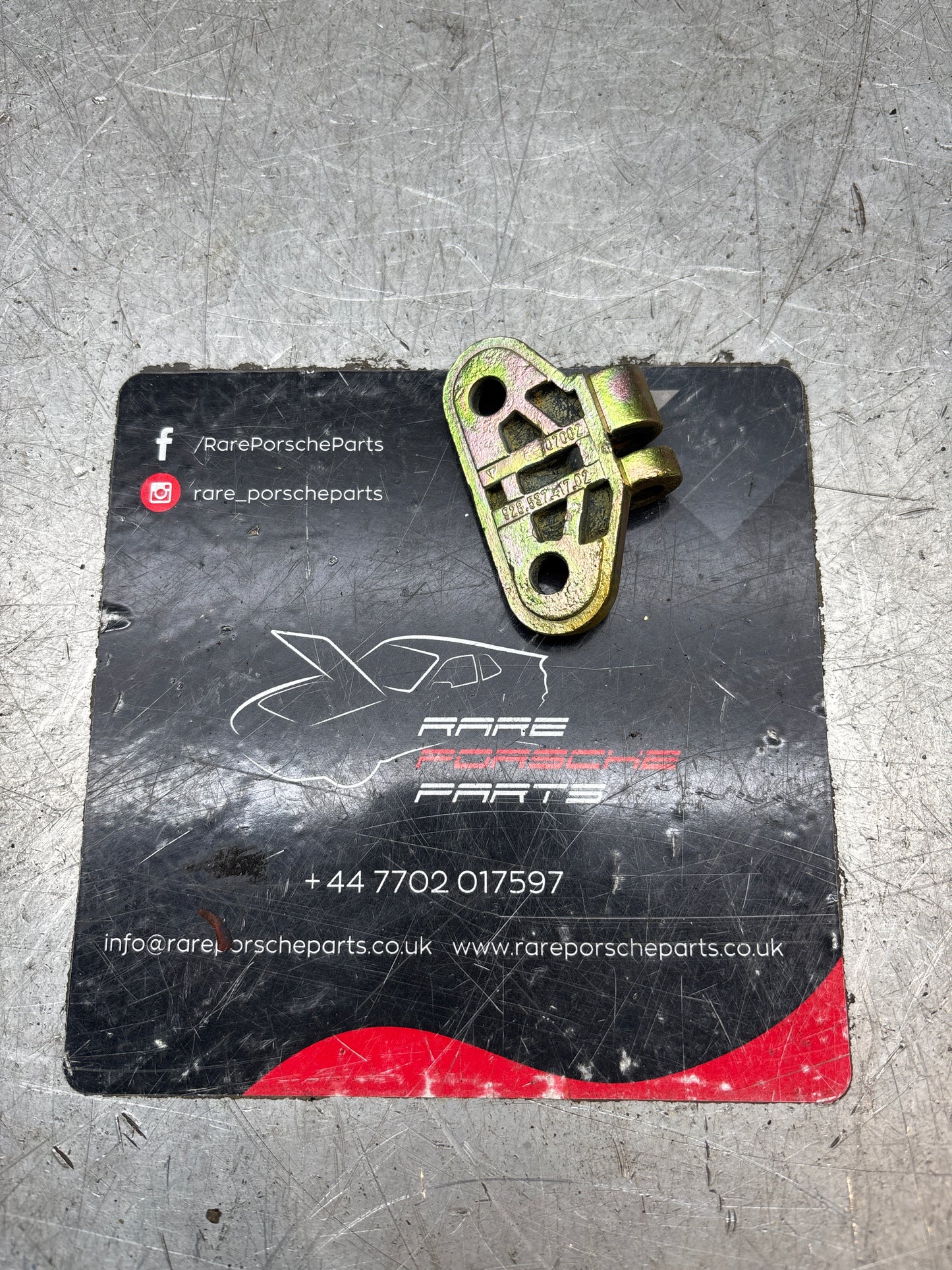 Porsche 924 944 928 door stop check strap bracket left 92853741702 refurbished