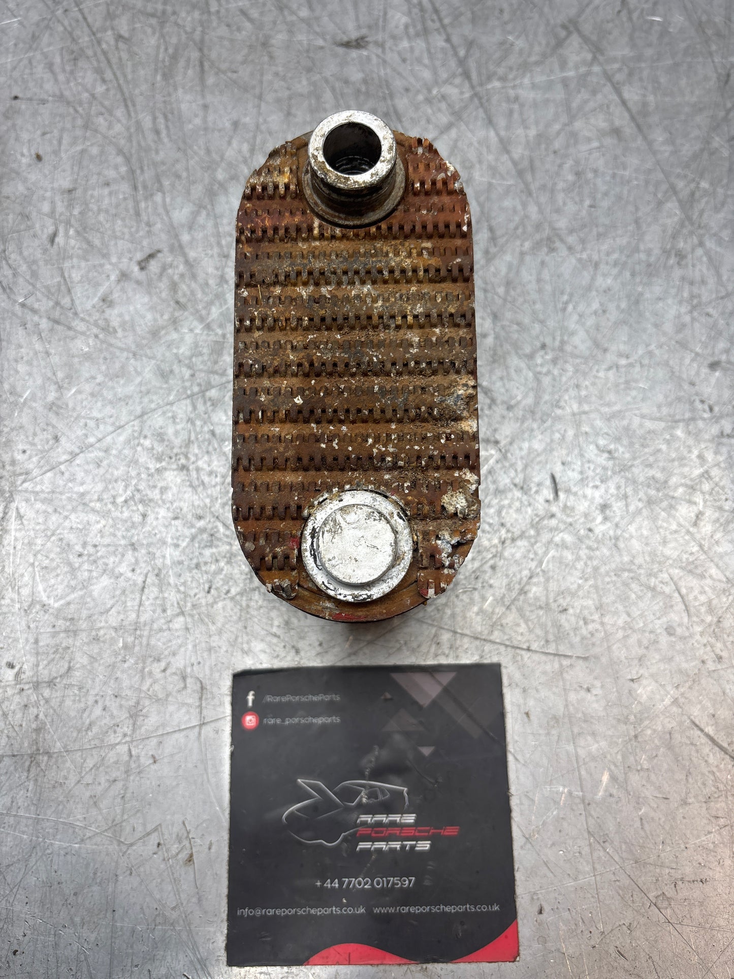 Porsche 924S 944 oil-water radiator, oil cooler 94410716501 used