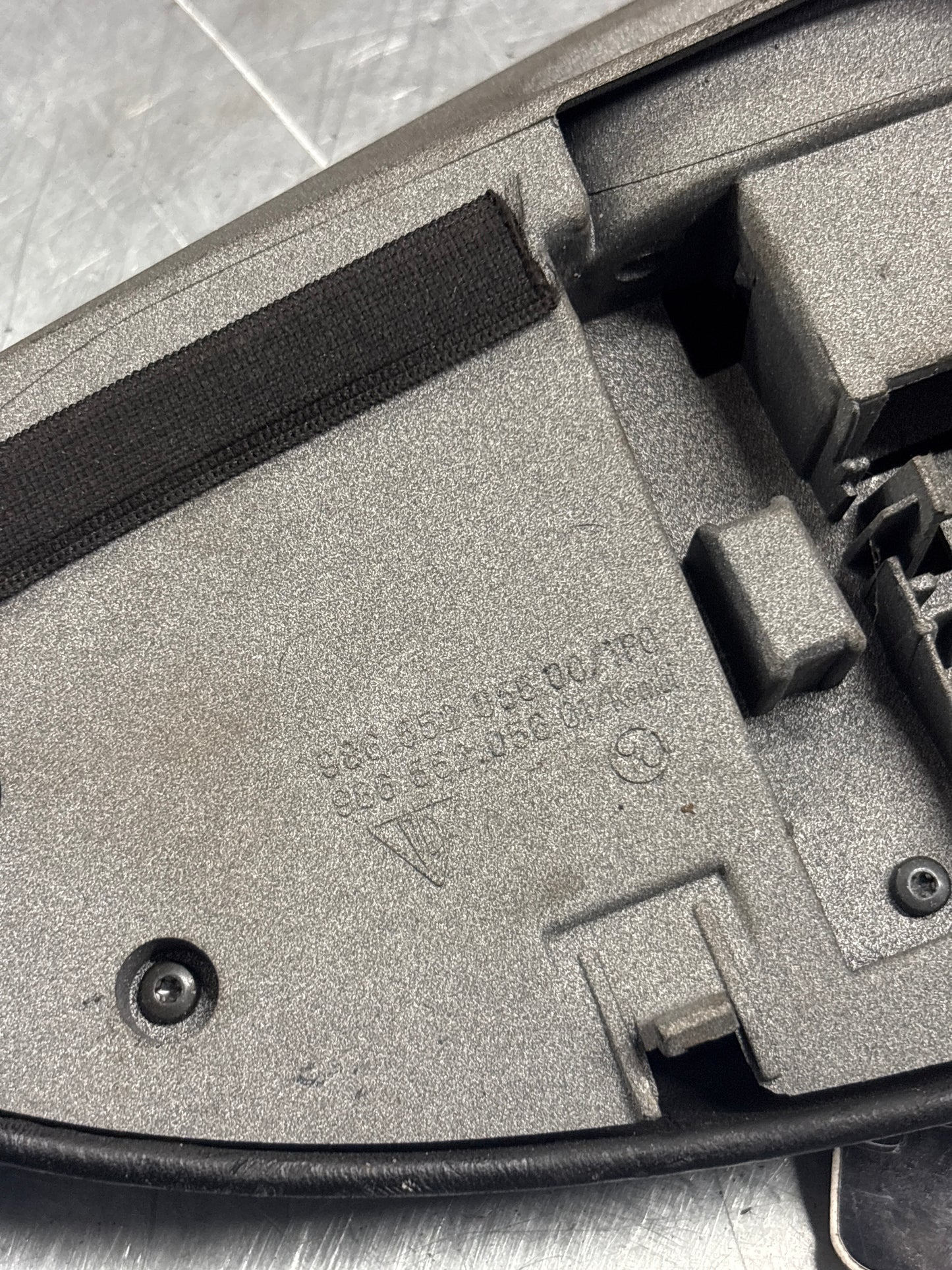 Porsche Boxster 986 RHD dashboard cluster trim,black/silver used 98655205600 / 98655205601