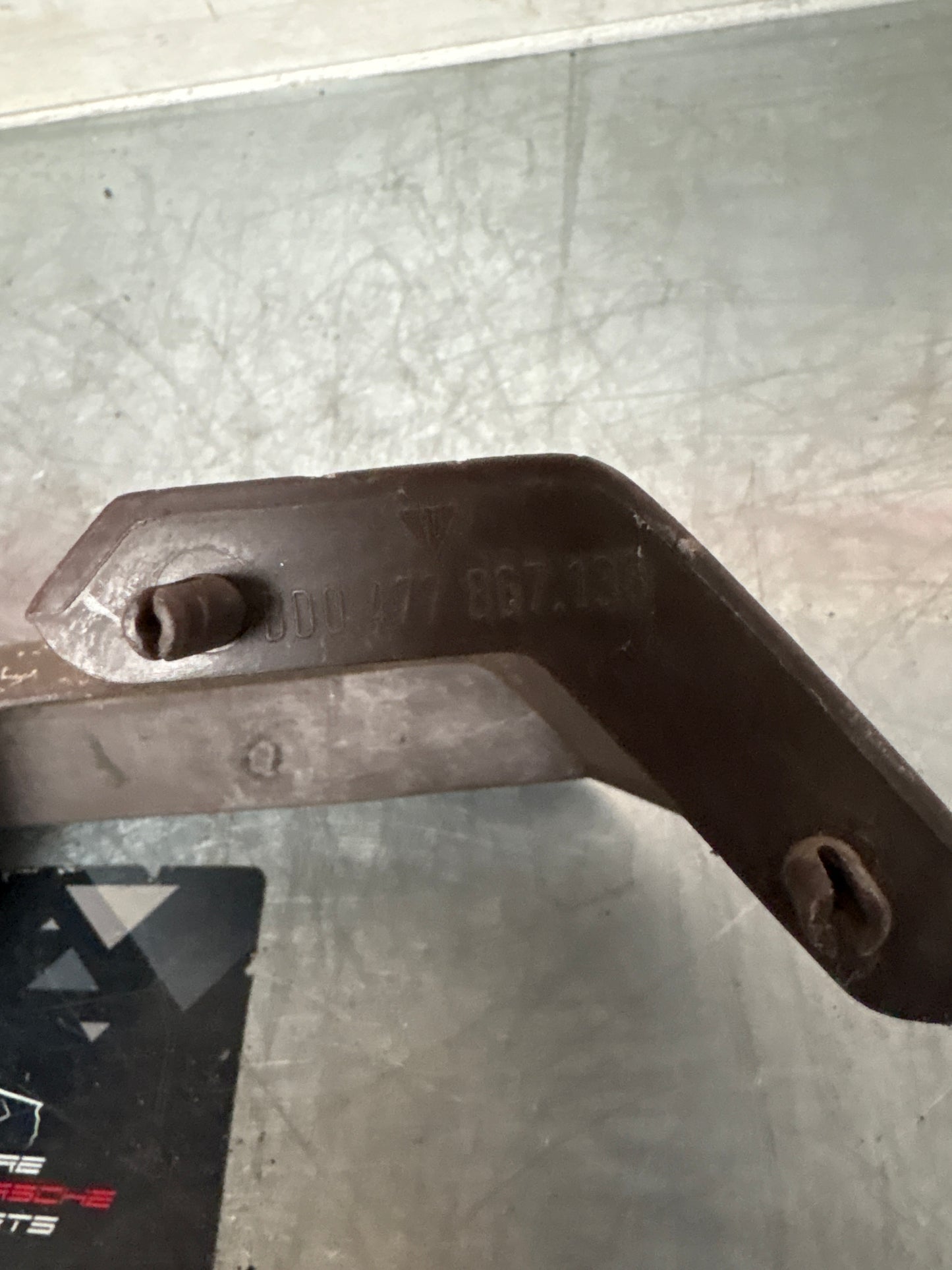 Porsche 924 left early brown door pockets, used 477867133