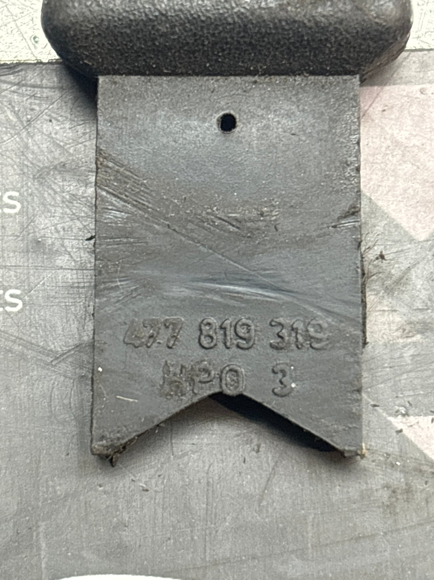 Porsche 924 EARLY heater control lever knob 477819319A used