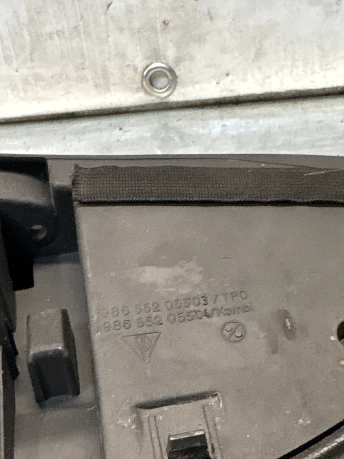 Porsche Boxster 986 dashboard cluster trim,black used 98655205500 / 98655205501