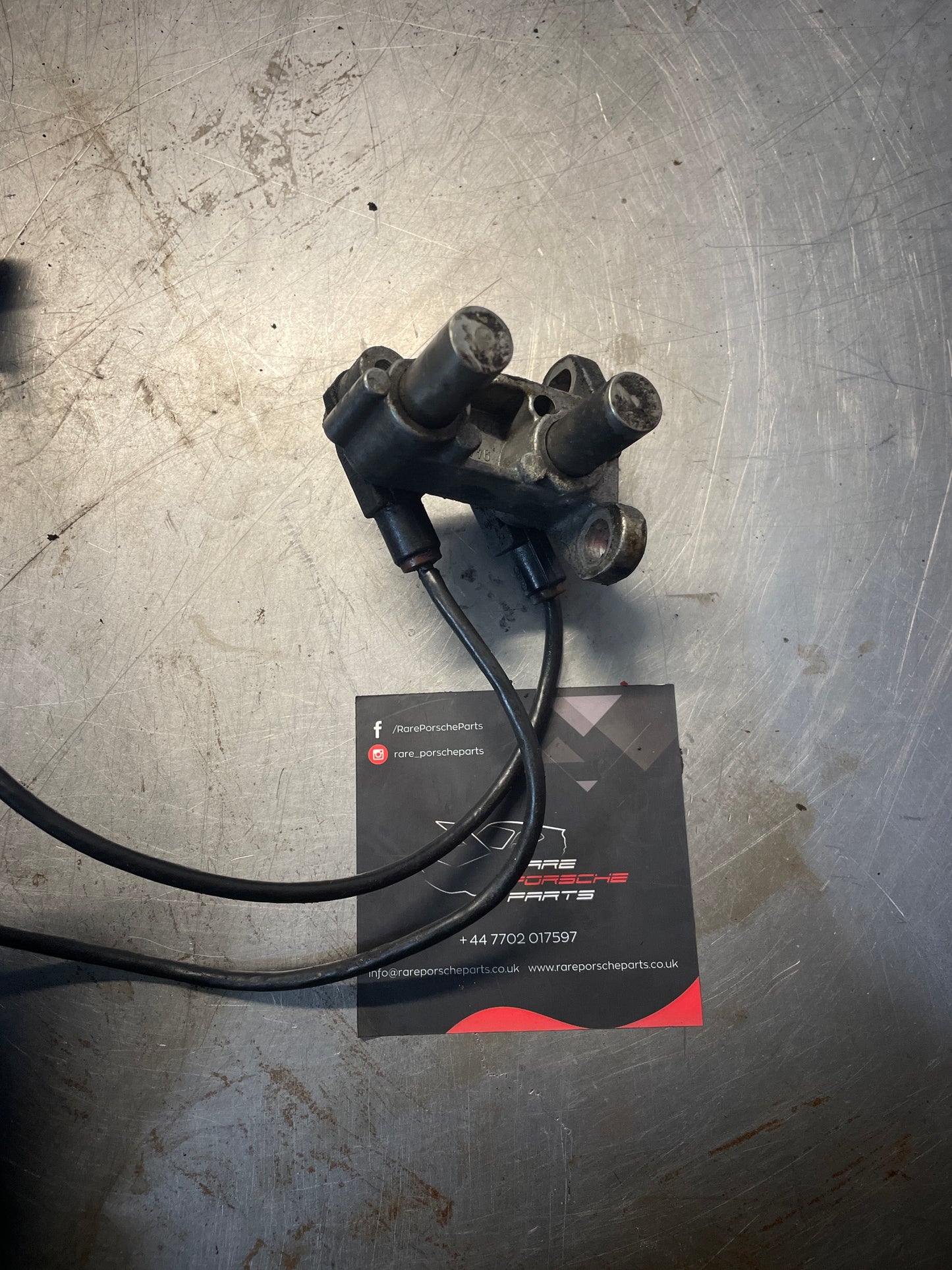 Porsche 944 flywheel sensor Bell-housing bracket, used 9441013212R