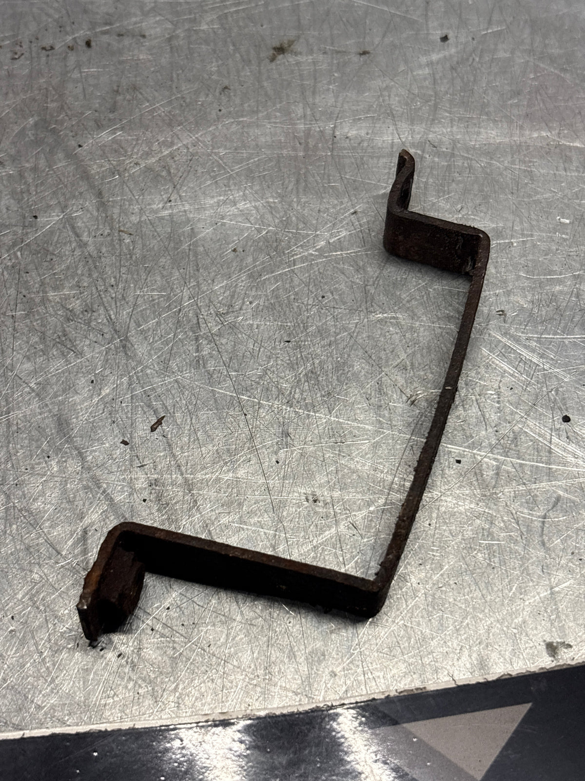 Porsche 914 oil cooler bracket, used 021117171A