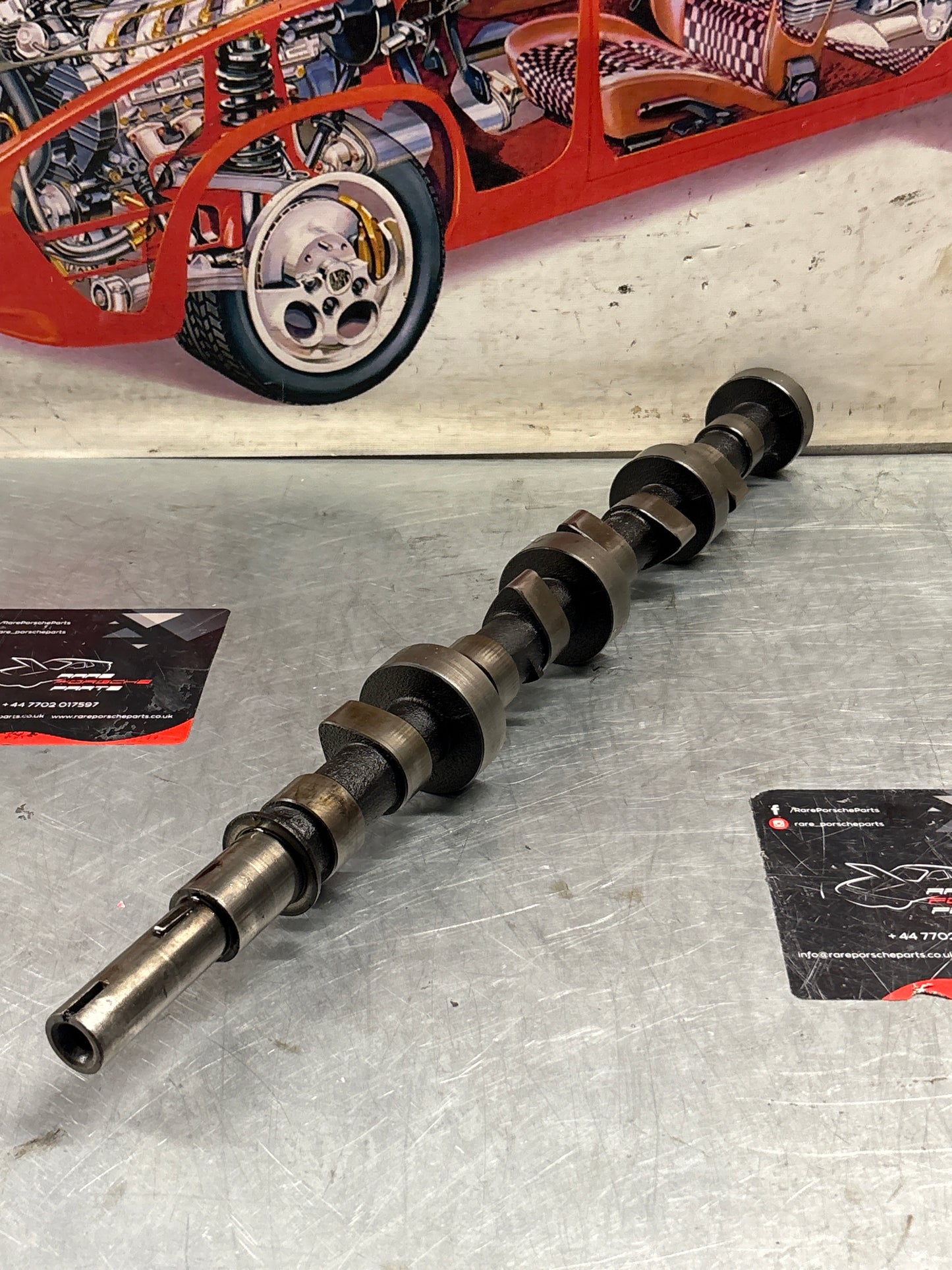 Porsche 928 cam shaft, used 9281051563R