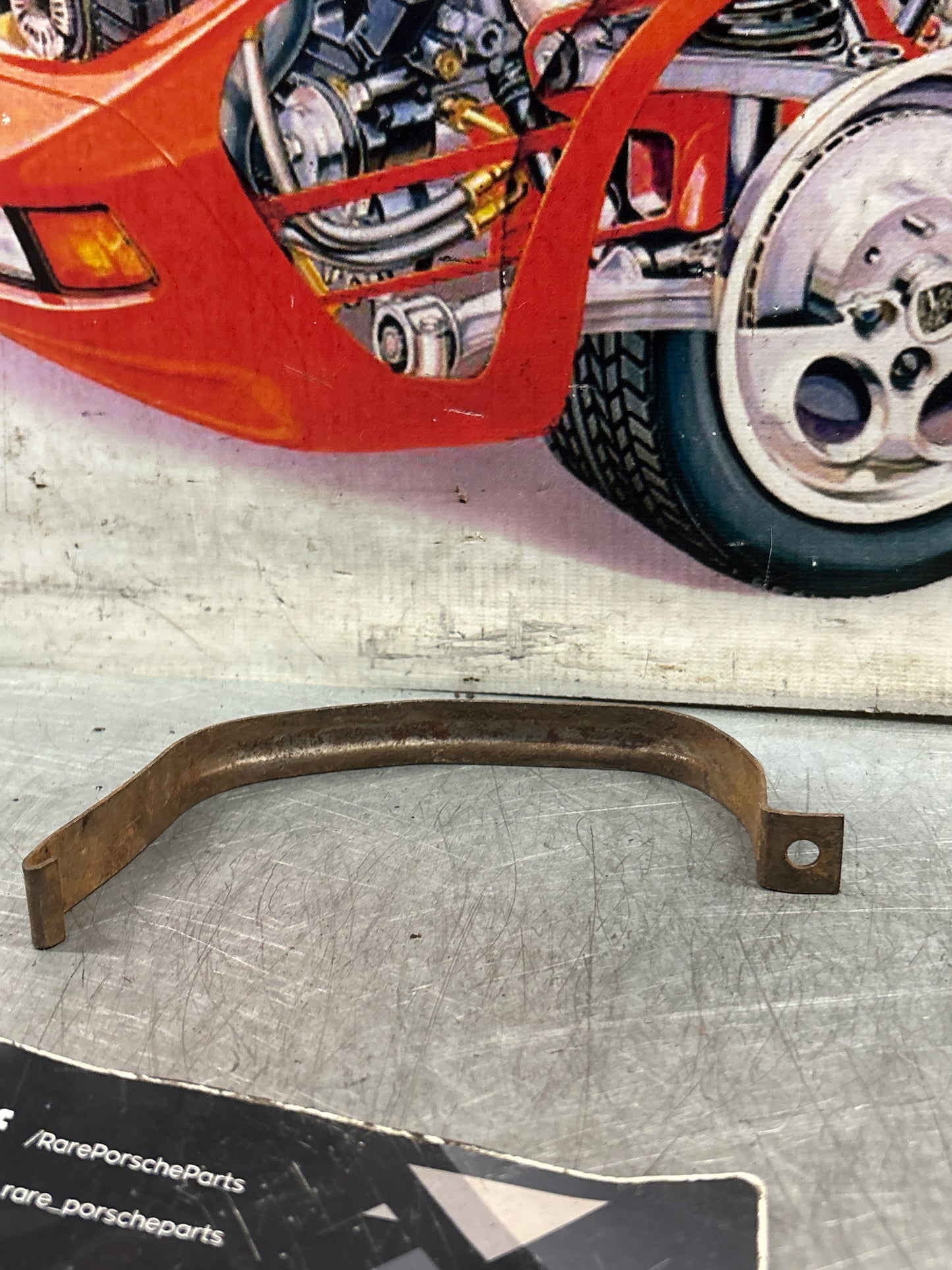 Porsche 924 expansion tank strap, 028121409, used