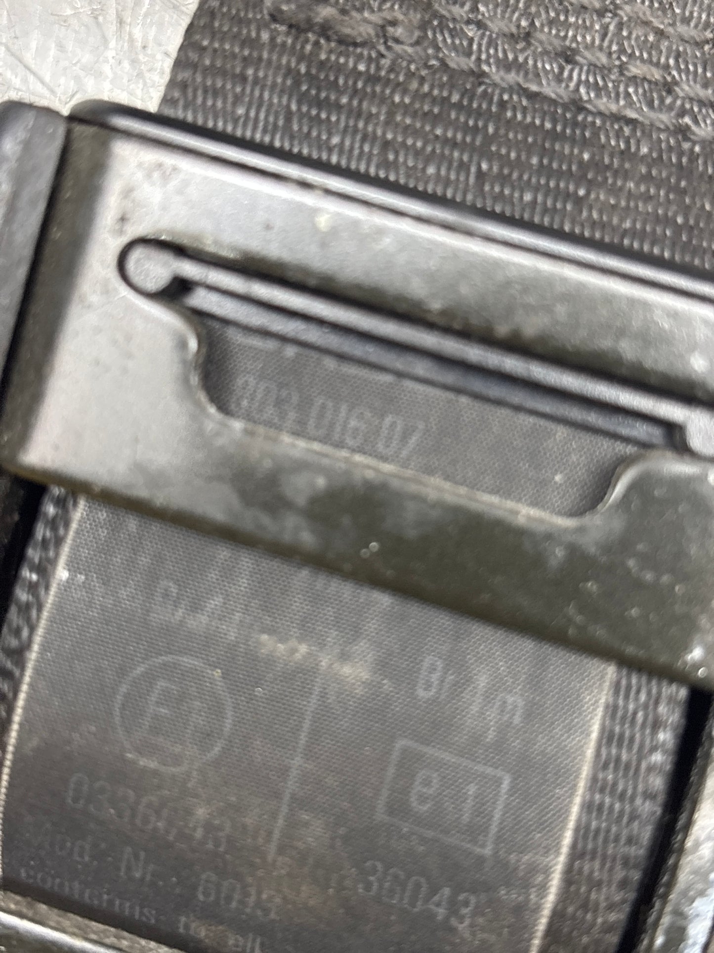 Porsche 928 rear right O/S seat belt 92880301607 used