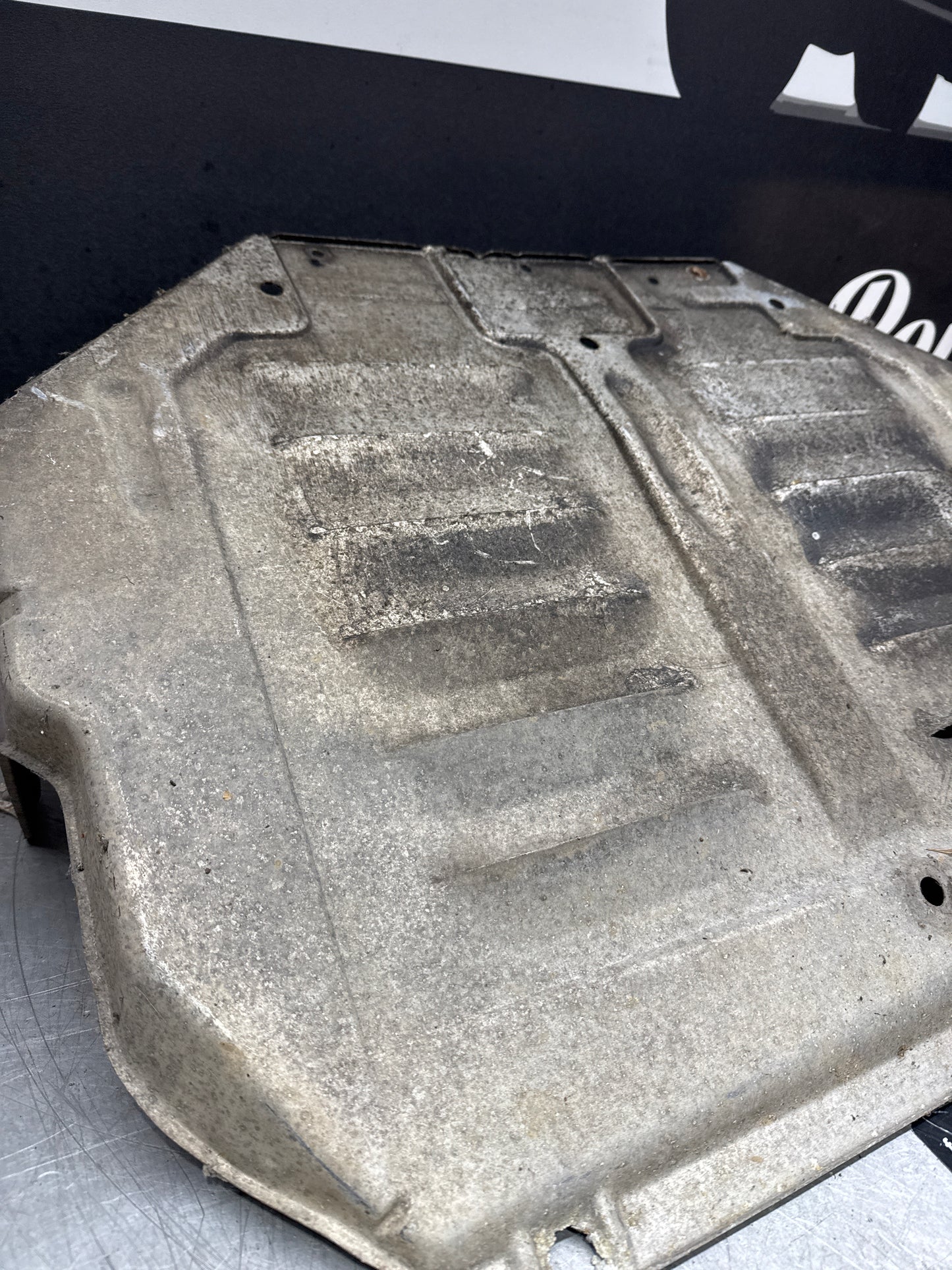 Porsche 944 engine tray / belly pan / undertray used. Aluminium. 94434116103
