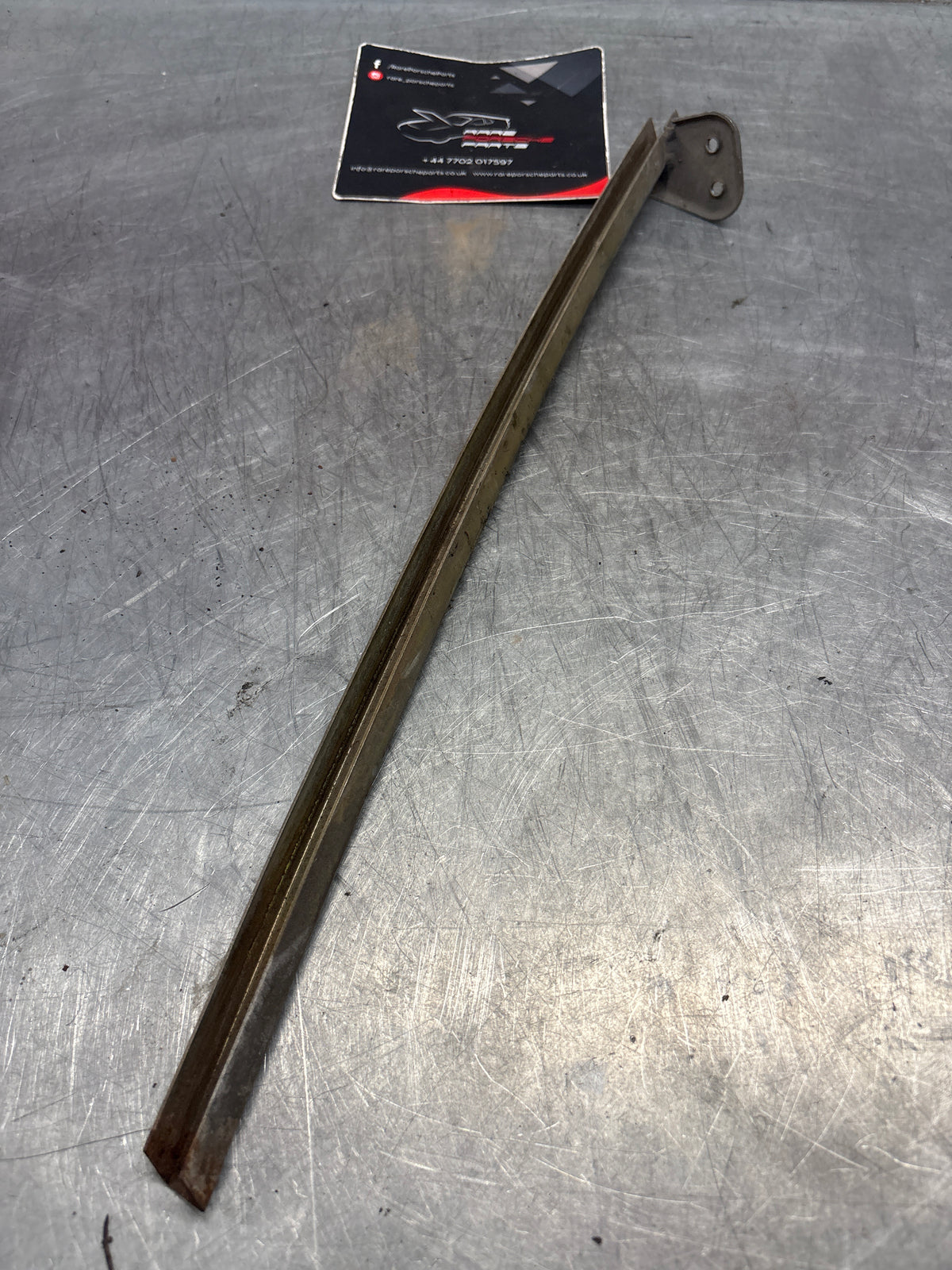 Porsche 914 right side window guide rail, used 91454203012