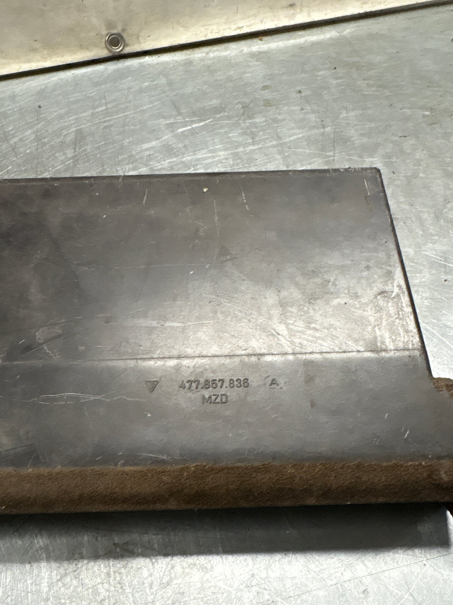 Porsche 924 944 under glove box shelf, brown 477857836A LHD only, for spares or repair