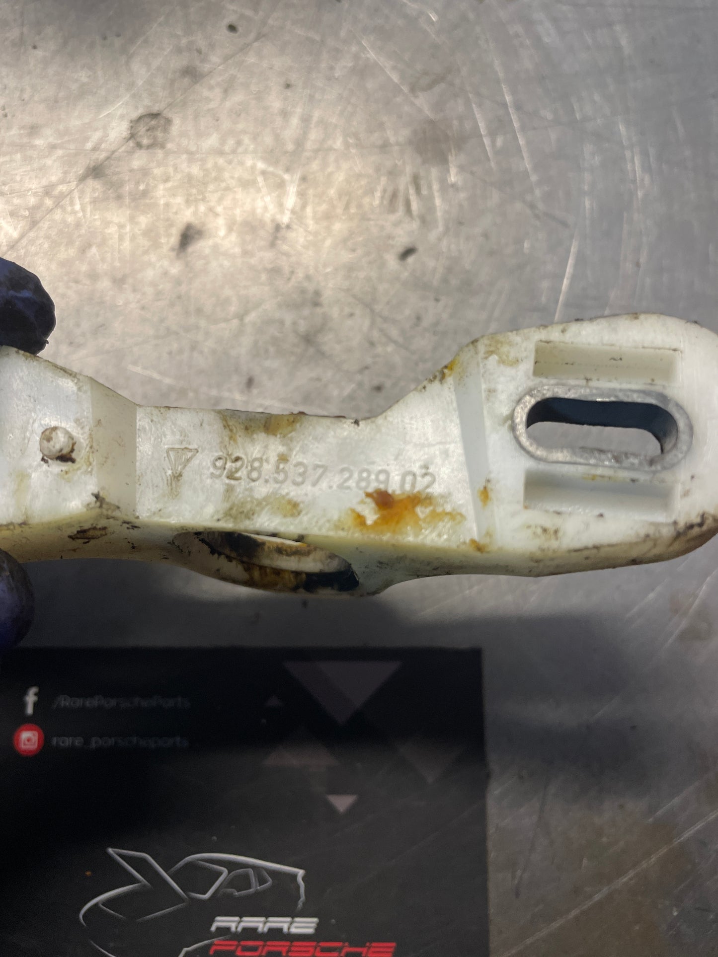 Porsche 928 window guide tube slide, Left, 92853728902 used