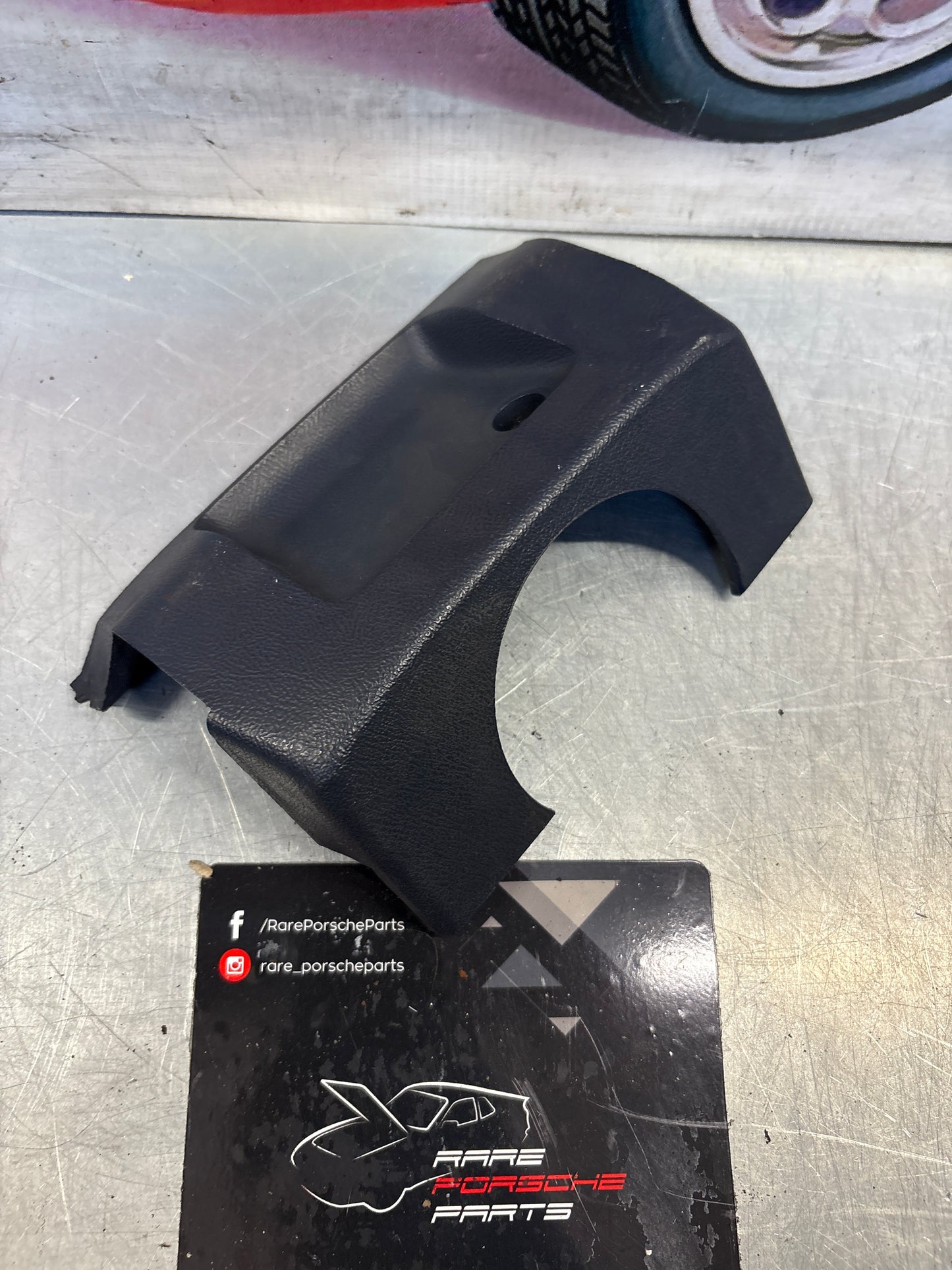 Porsche 928 Steering Column Cover dark blue 92855213503, for spares or repair