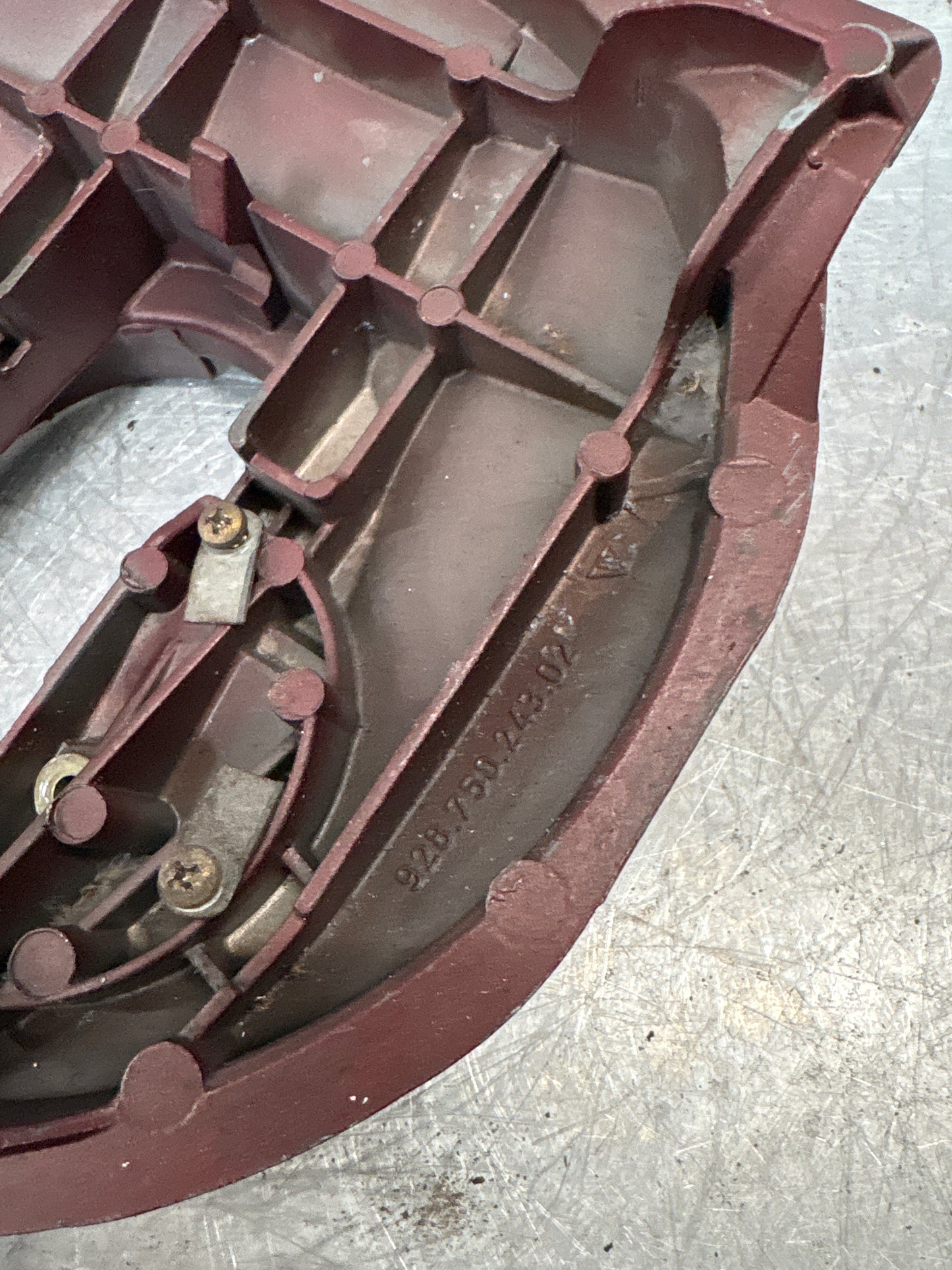 Porsche 928 left headlight swivel frame without any bearing 92875024302 used