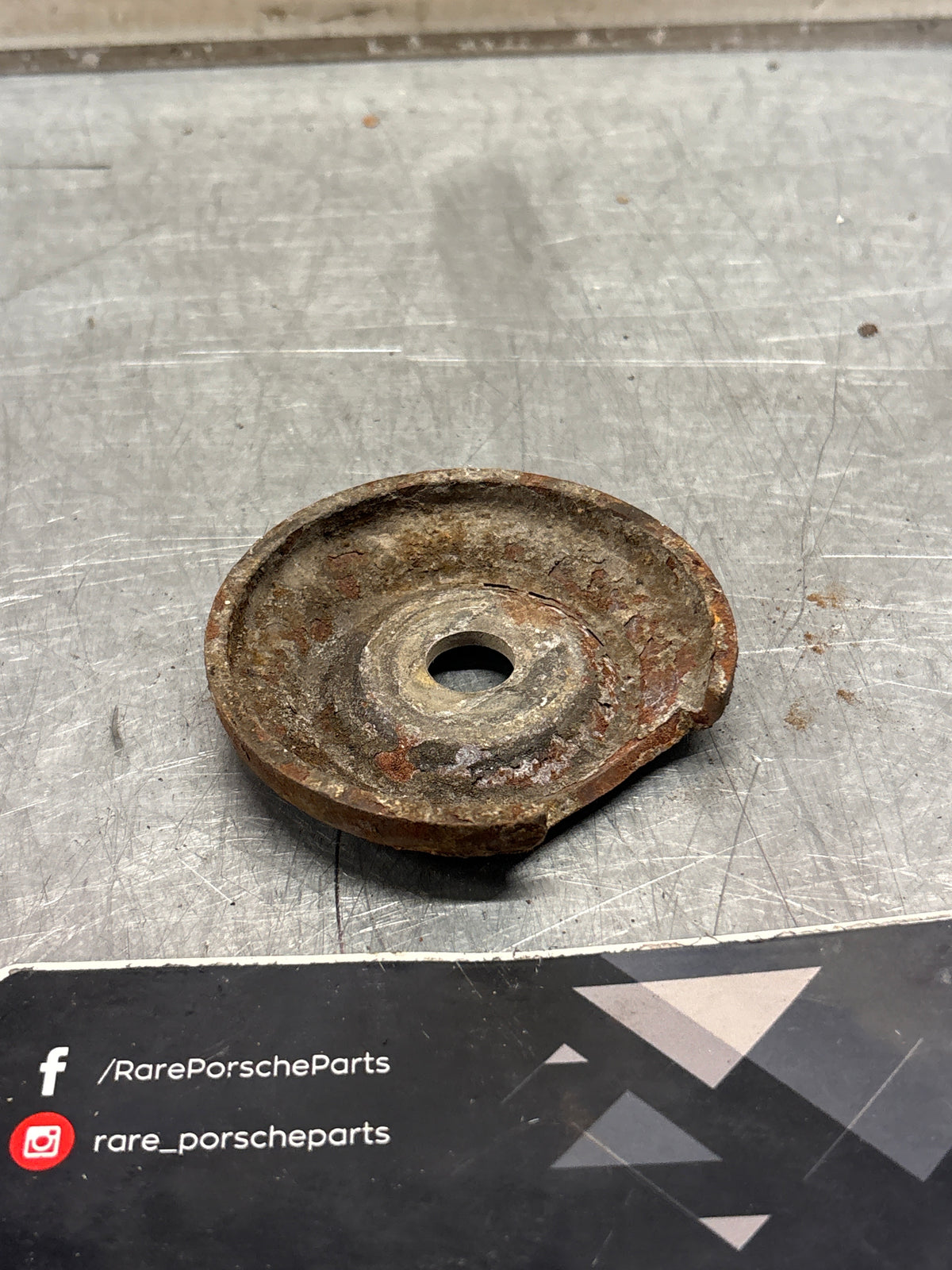 Porsche 914 engine carrier mount, used 91437524100