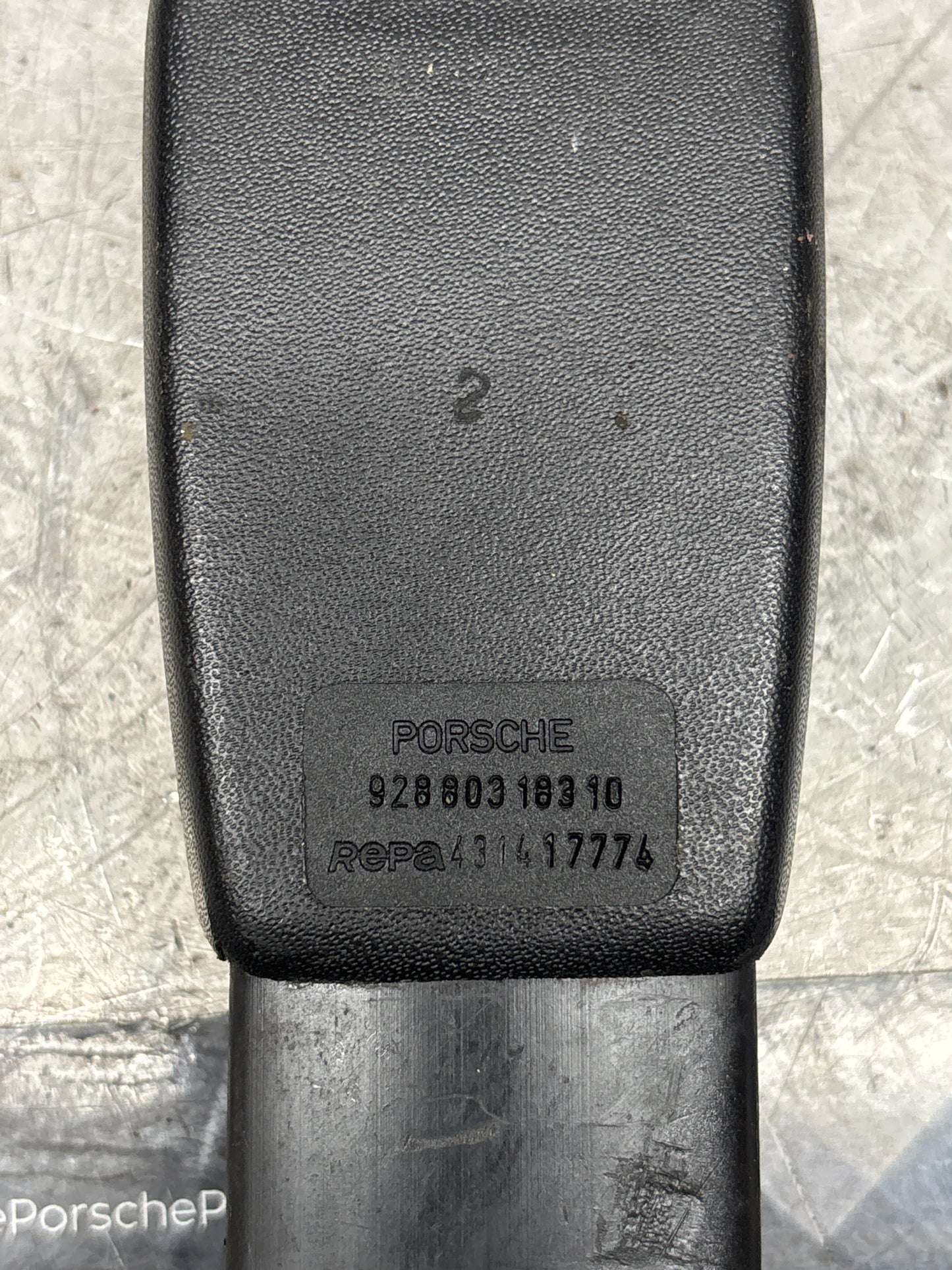Porsche 944/928 seat belt anchor clasp retainer, buckle. 92880318312l0 used
