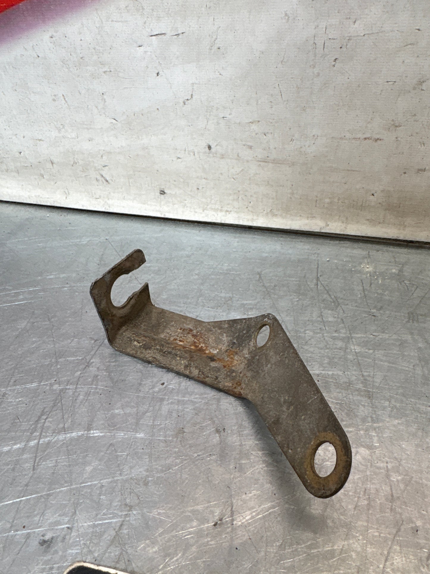 Porsche 924 Turbo, Carrera GT clutch hose bracket, used 477721191