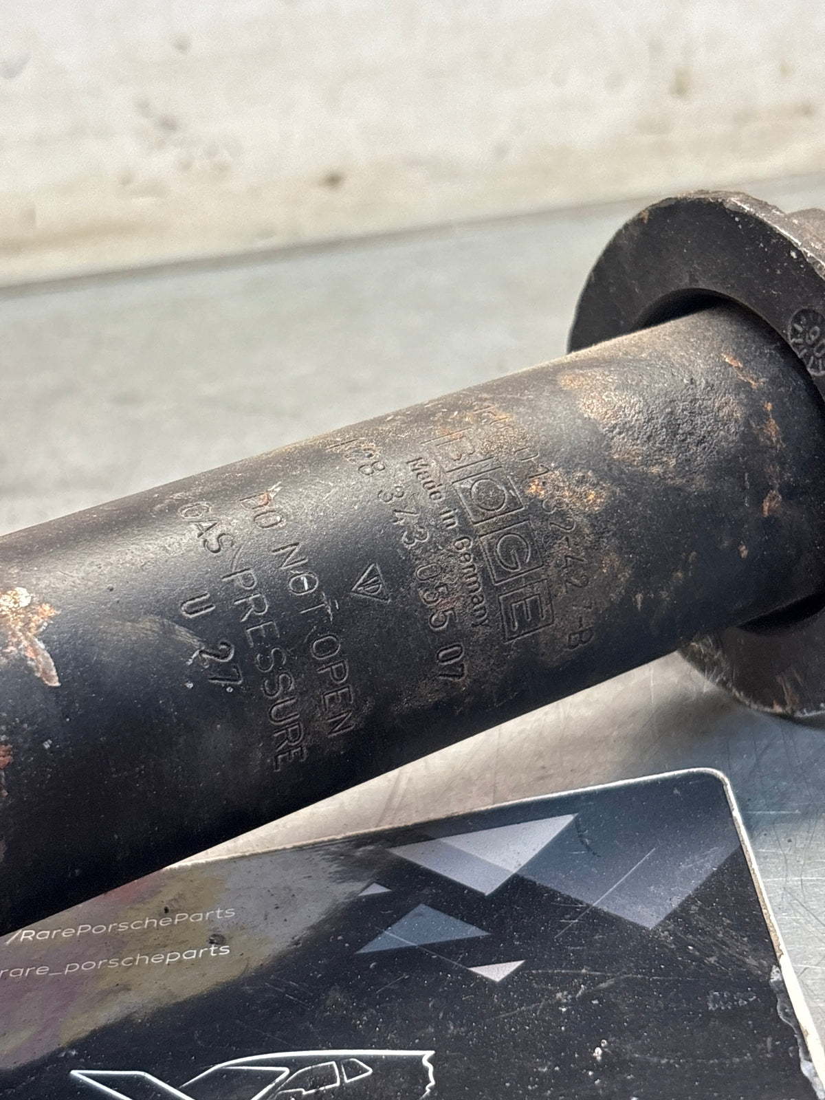 Porsche 928 front shock absorber, used 92834305507