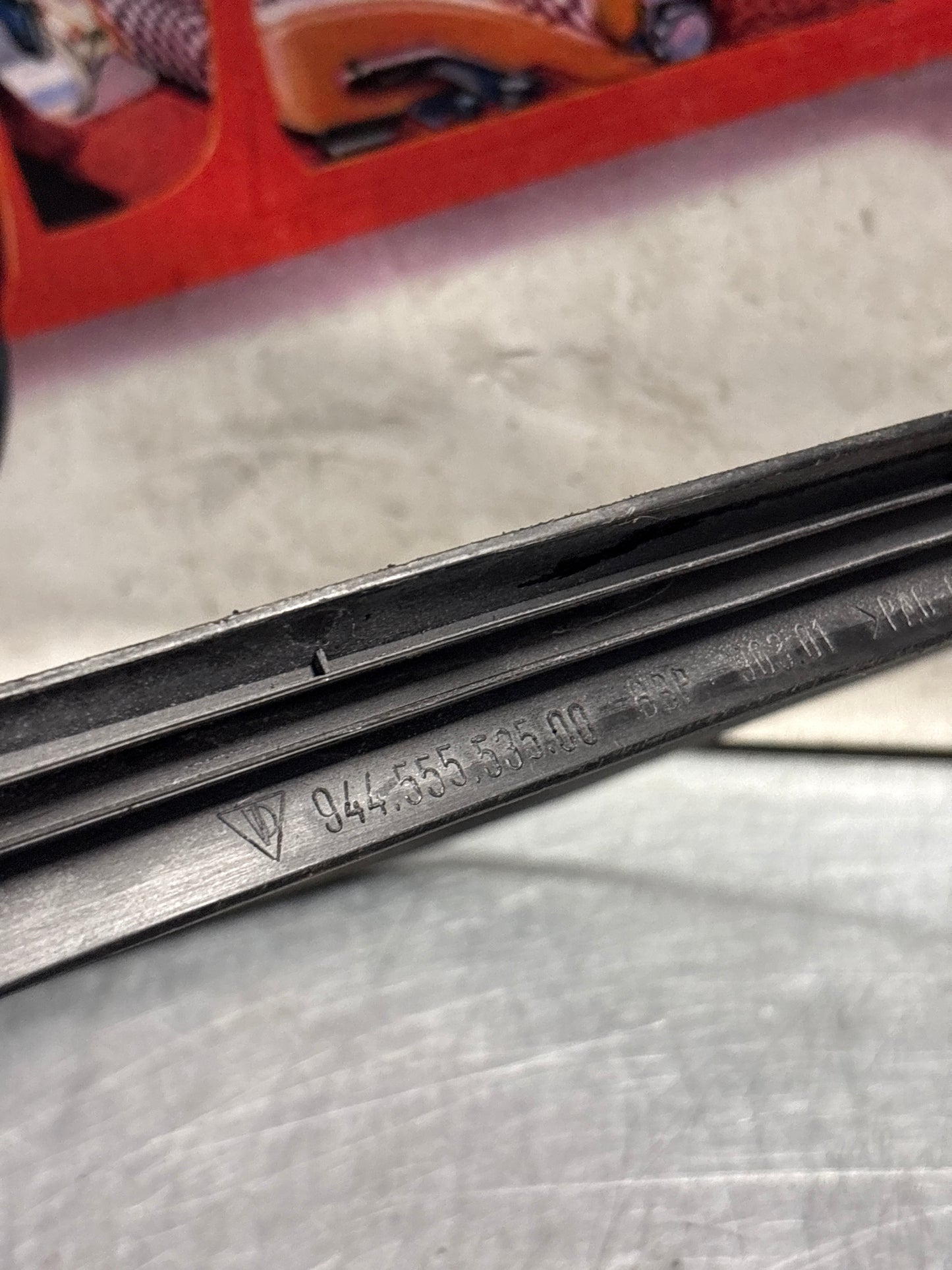 Porsche 968 rear left quarter window seal, used 94455553500