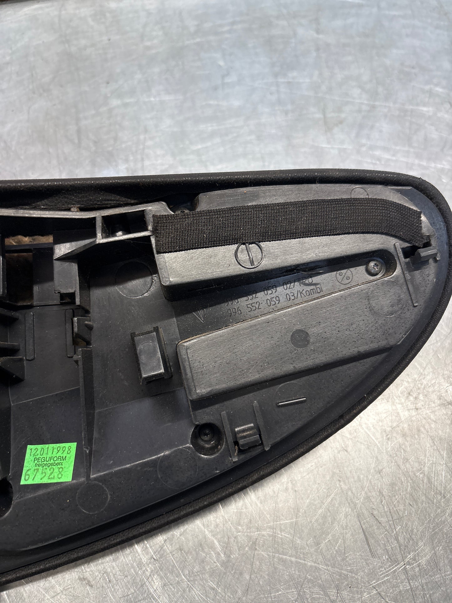 Porsche 911 996 dasboard cluster trim, used, black 99655205902