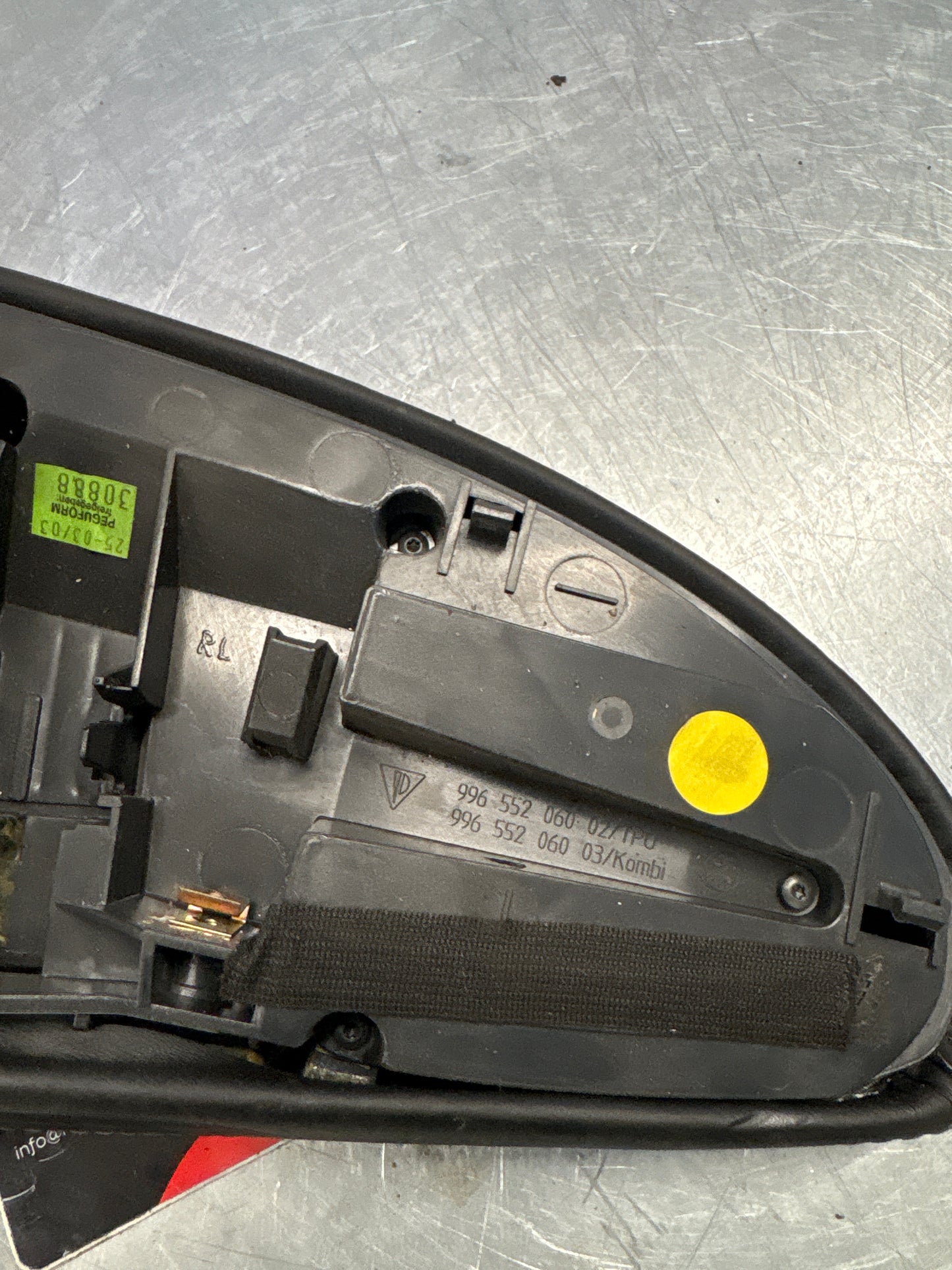 Porsche 911 996 RHD dasboard cluster trim, used, black 99655205902