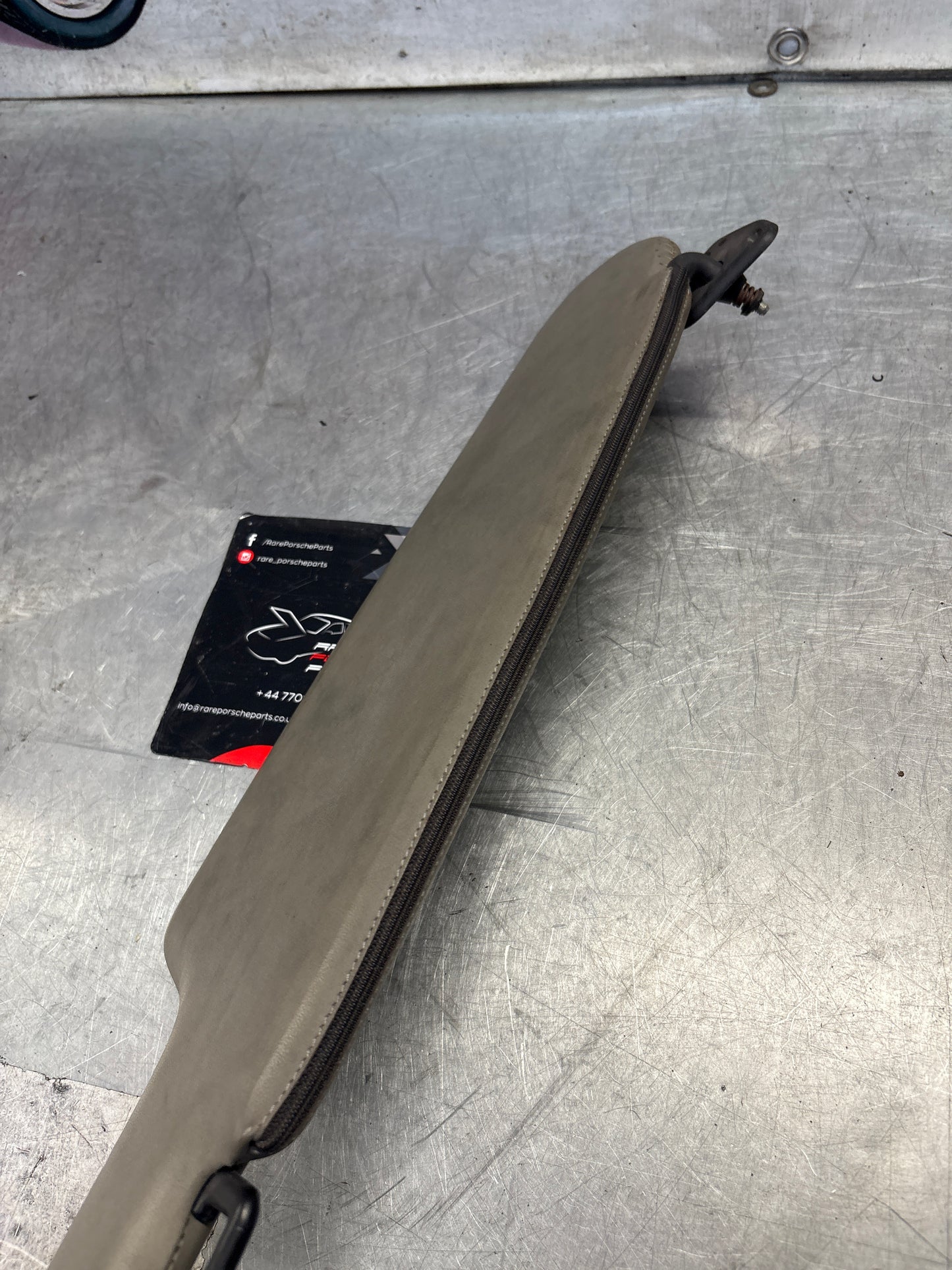 Porsche 928 grey sun visor with mirror, used right 92873123802