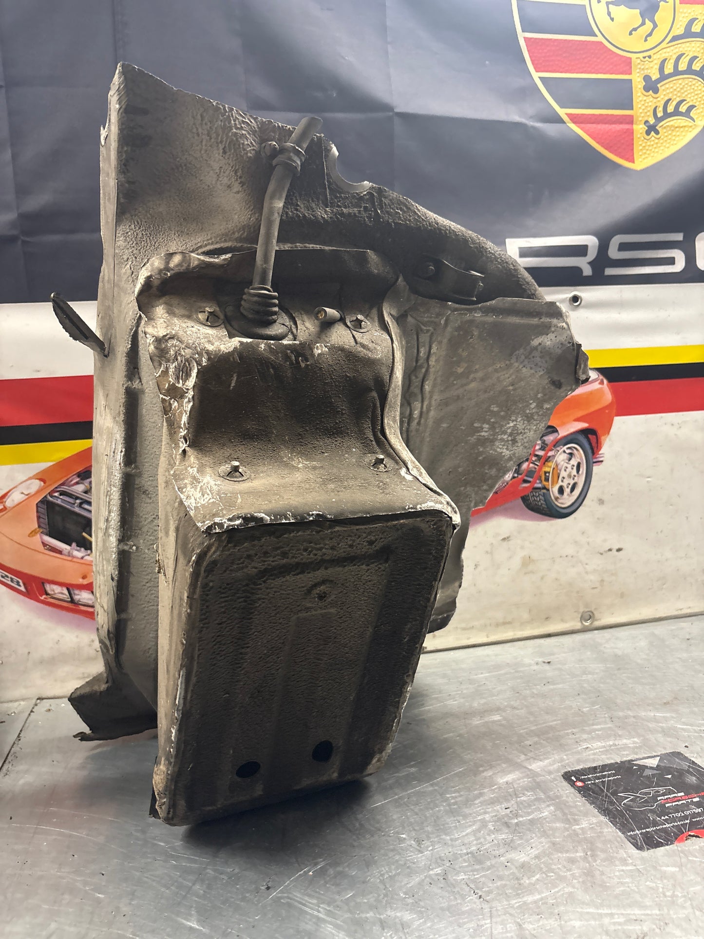 Porsche 928 Battery tray cut, 92850180502 used