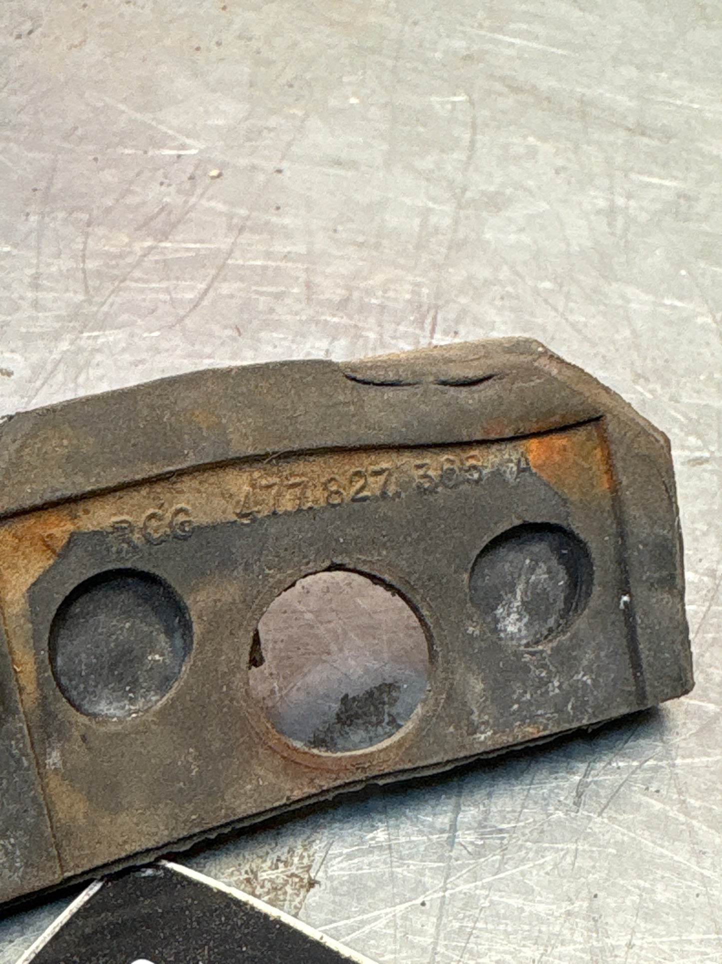 Porsche 924 rear hatch pin seal gasket rubber 477827365A left, used