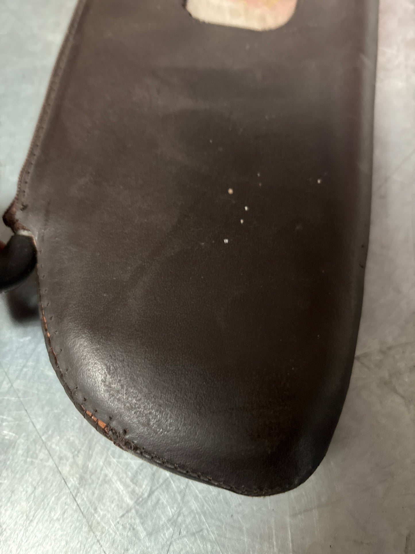 Porsche 928 brown sun visor with mirror, used, left 92873123702