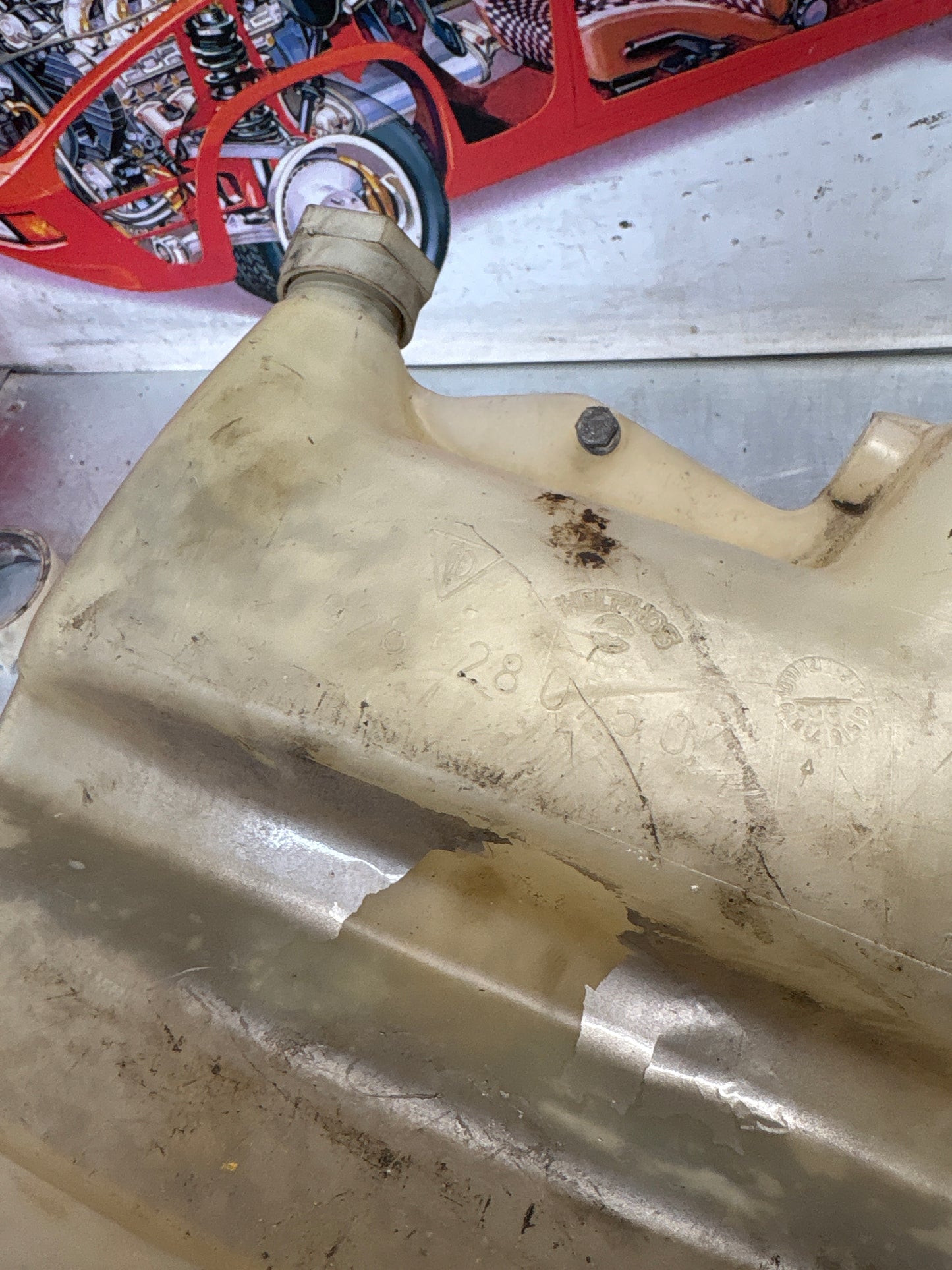 Porsche 928 Windshield Washer Reservoir, used 92862807500