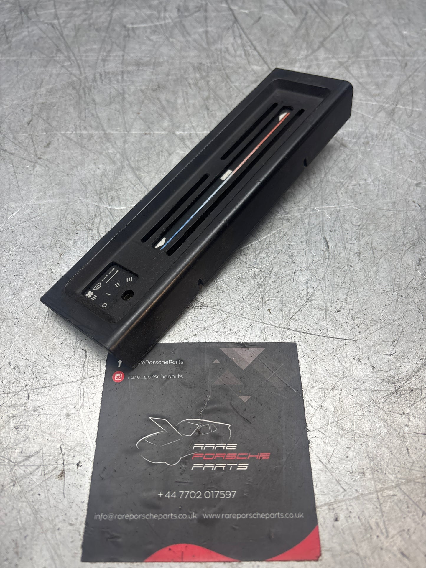 Porsche 924S Heater Control panel, fascia 1985-1988, used 94457204900, 94457235000