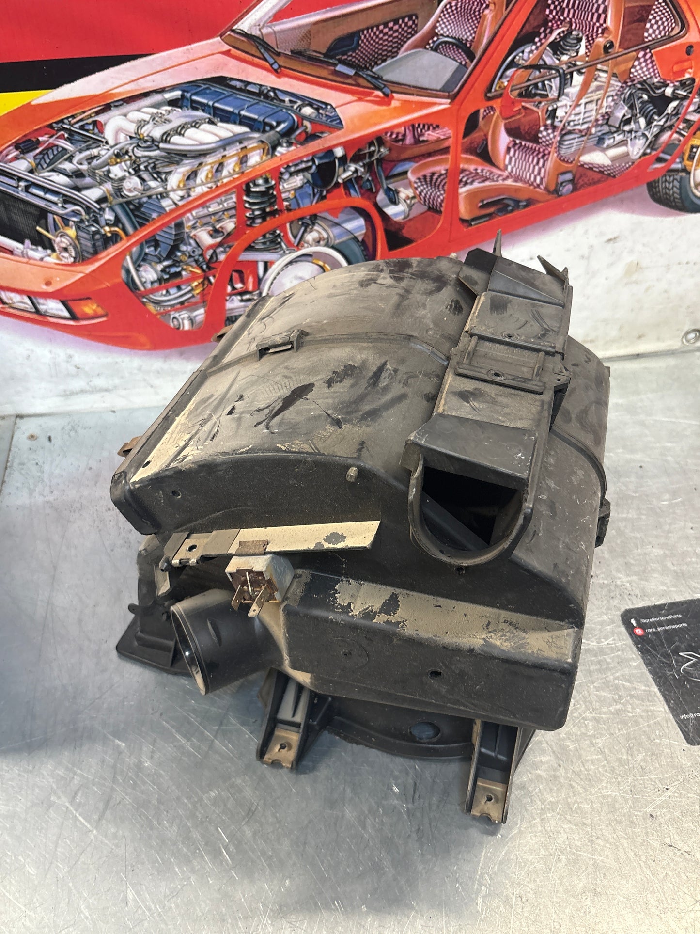 Porsche 924 80-85 944 82-85.5 heater blower fan assembly, complete 321819096 / 321819088 / 321819087 / 321819095 used