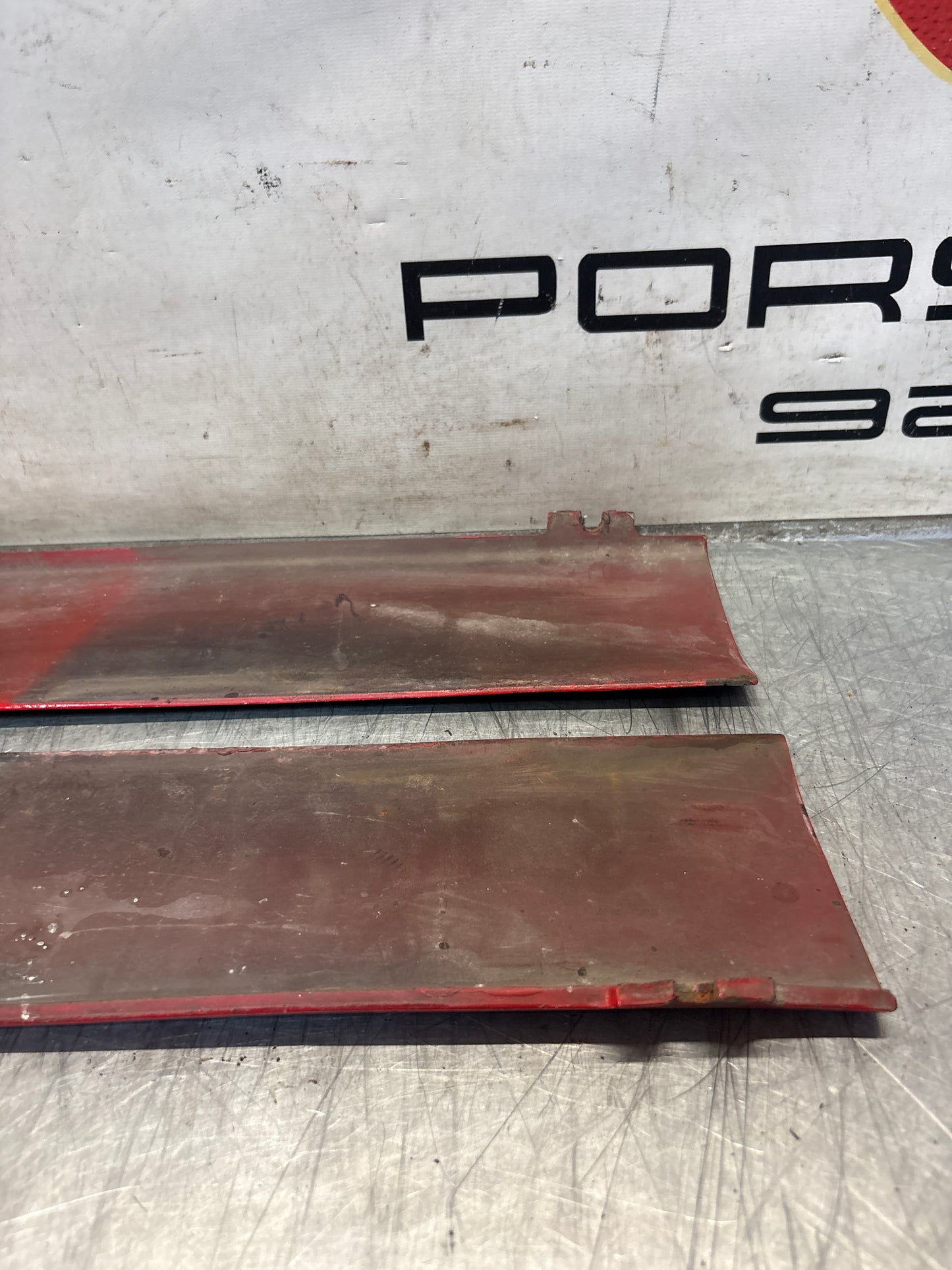 Porsche 924 Carrera GT pair of side skirt trim, used 93755902700 / 93755902800