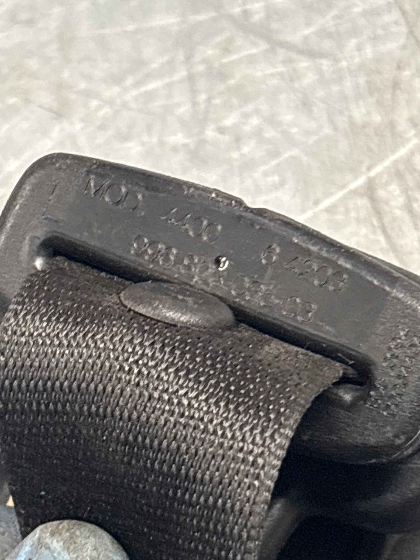 Porsche 911 996 rear left seatbelt, used 99680303503