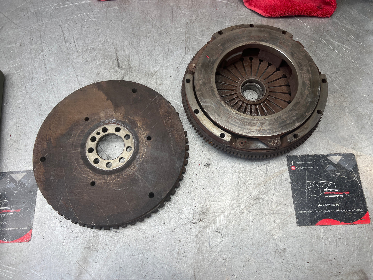 944 S2 3.0 Flywheel and pressure plate, used condition 951 116 023 01 95111602301