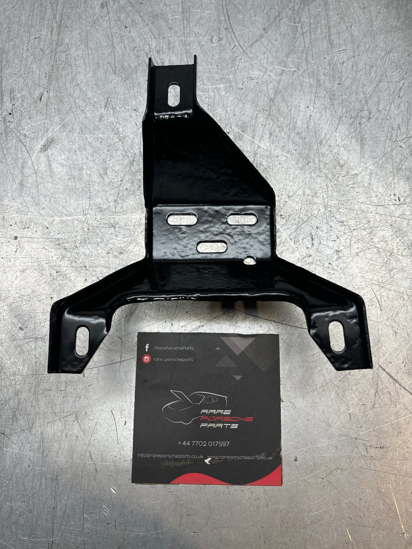 Porsche 924 Turbo air filter housing support bracket 477805513, powder coated
