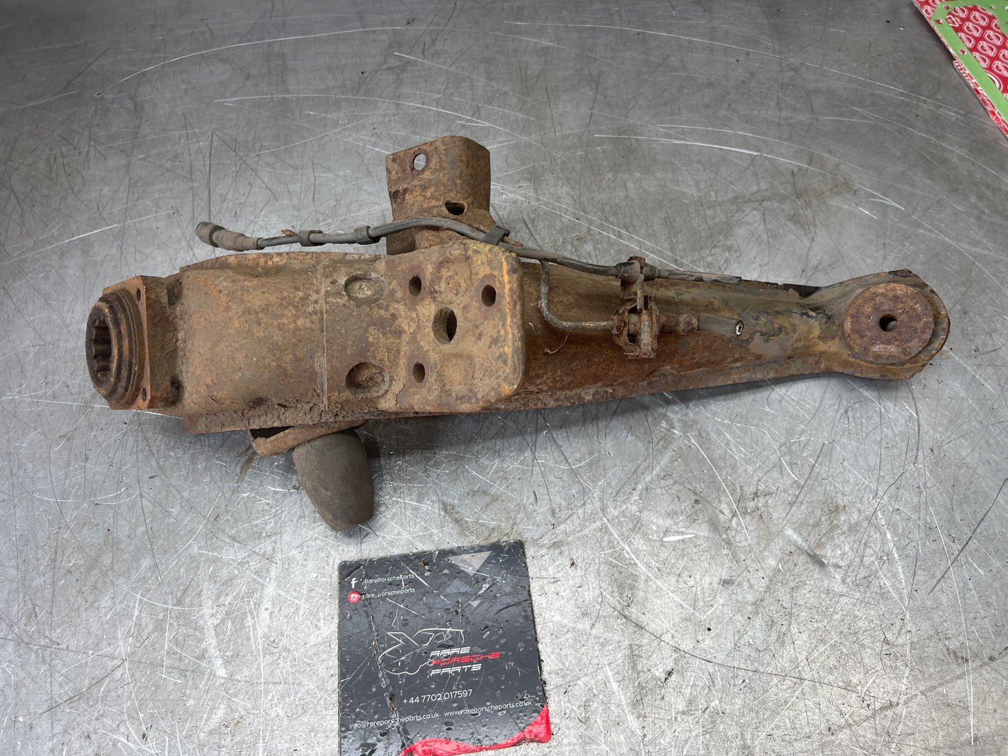Porsche 924 944 -85.5 Rear left trailing arm, 94433102100