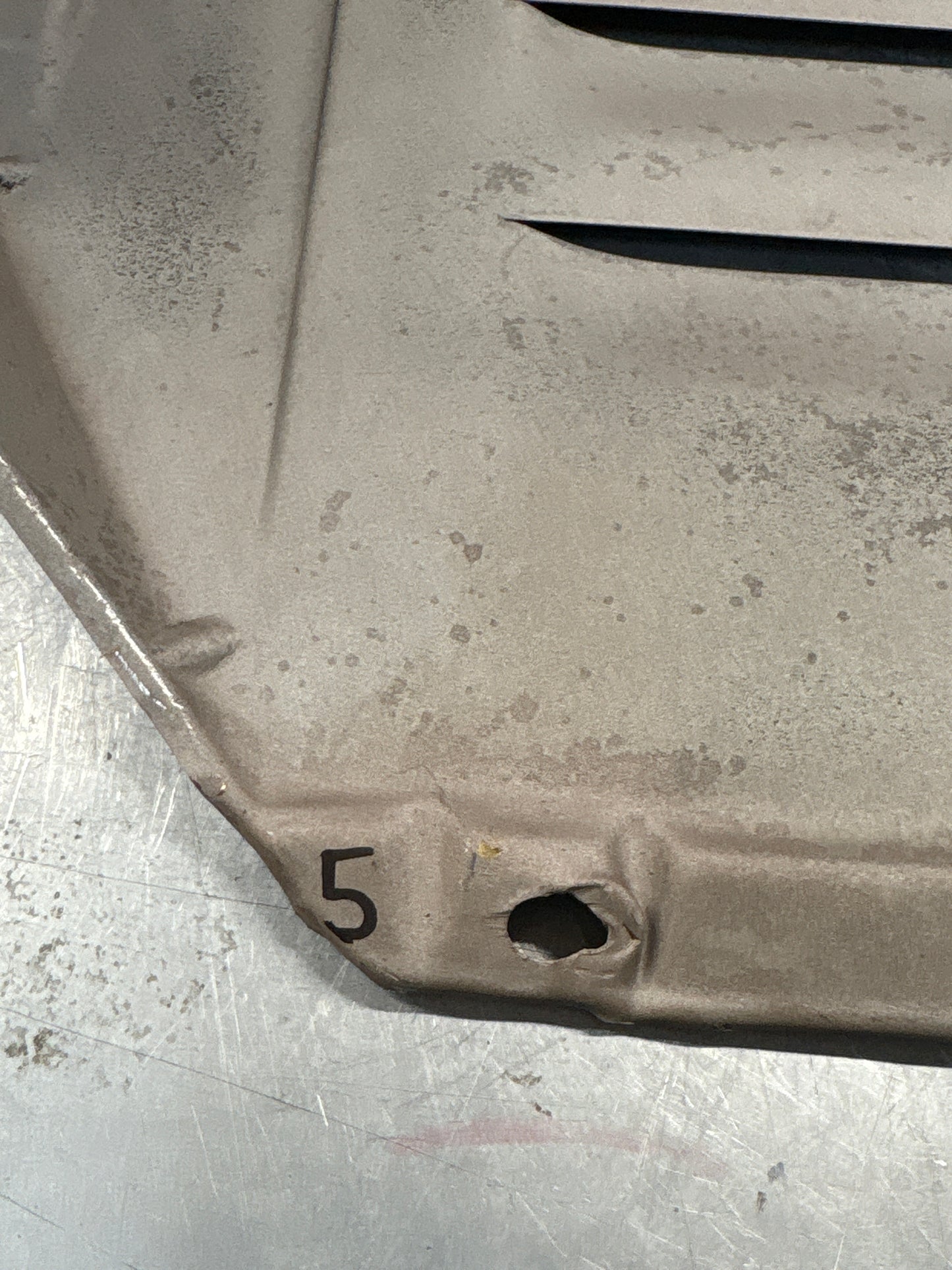 Porsche 924 early steel engine tray / belly pan / undertray used 477407583C refurbished