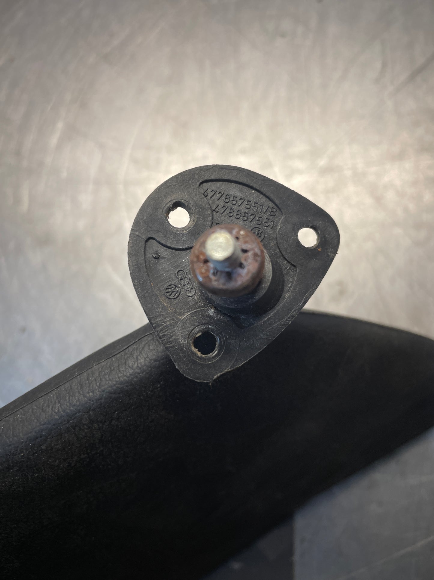 Porsche 924 944 Left N/S side sun visor, Black, used with mirror 477857551B