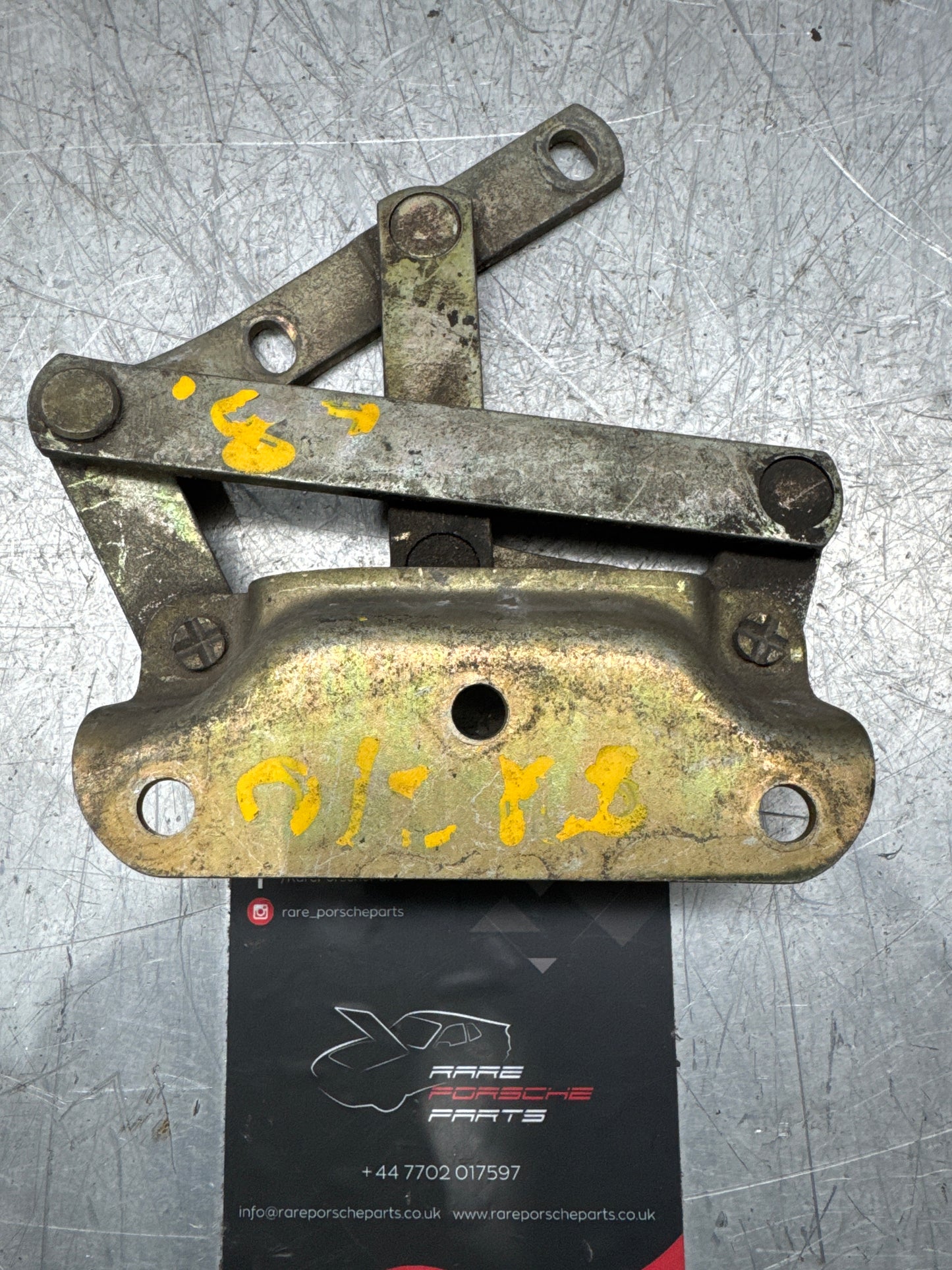 Porsche 928 Right hand side bonnet hinge, used 92851104204