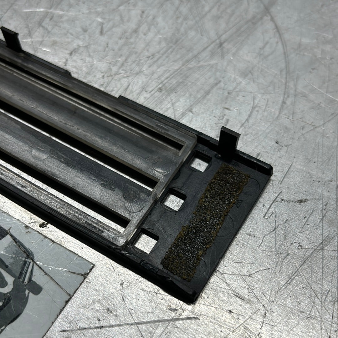 Porsche 924 early Heater control fascia panel, used 477819043B