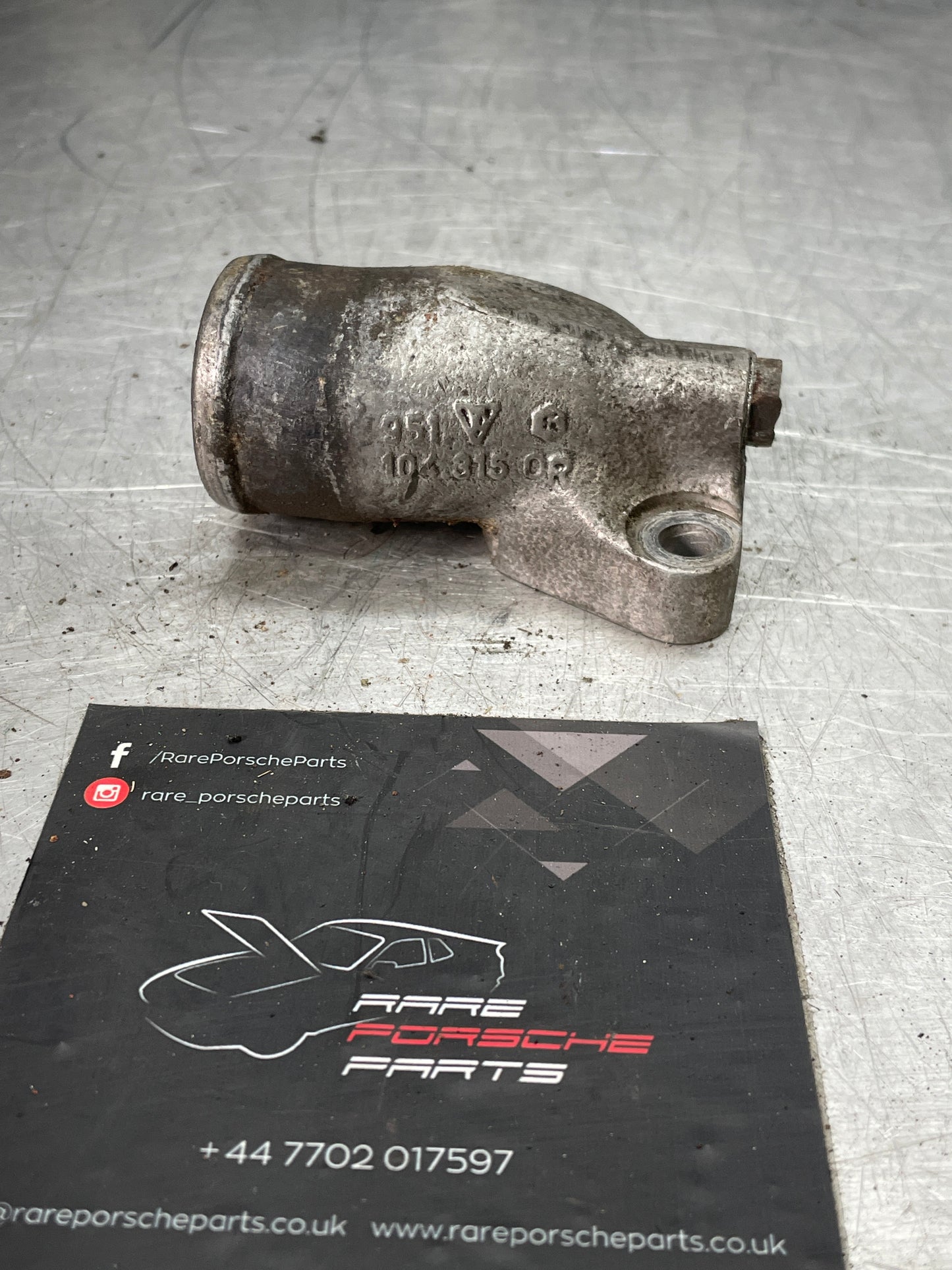 Porsche 944 Turbo water outlet, used 9511043150R 95110431500