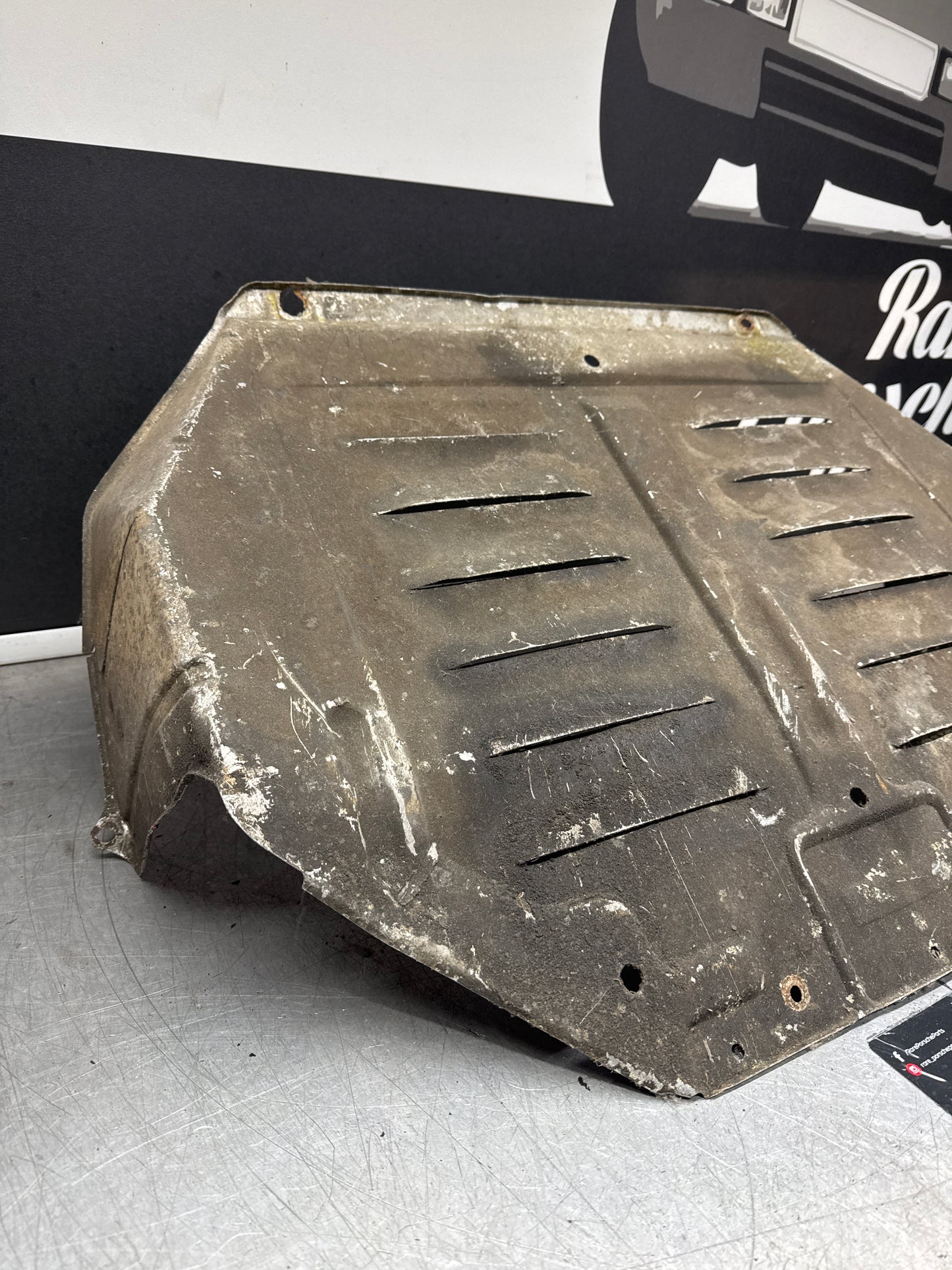 Porsche 944 engine tray / belly pan / undertray used. Aluminium. 94434116103