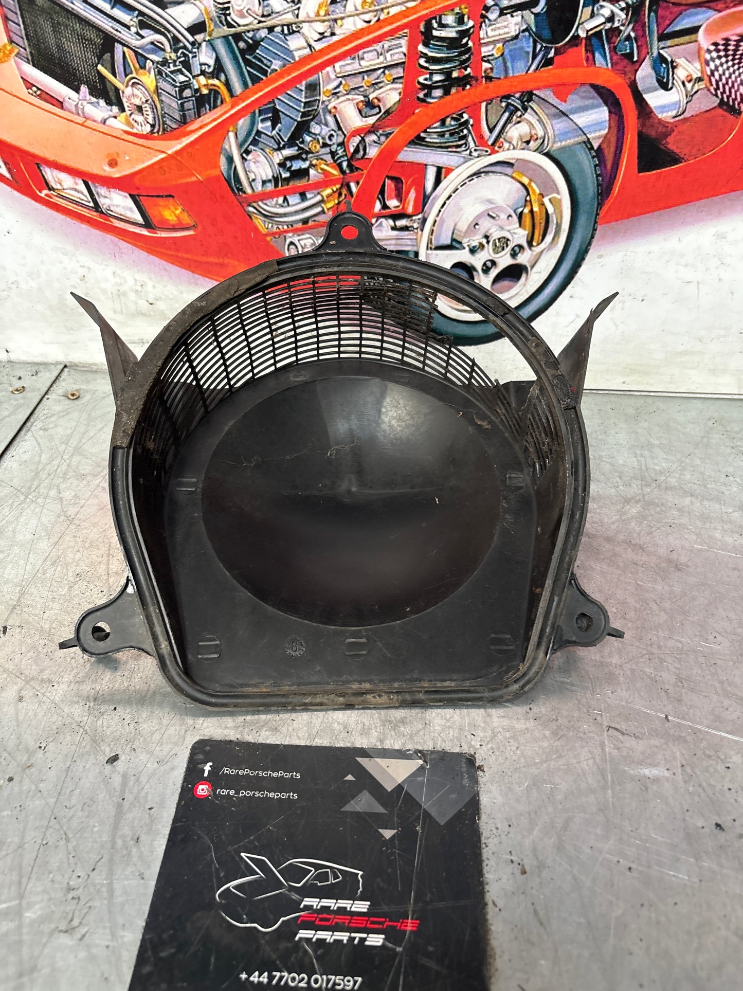 Porsche 924 turbo heater blower motor cover. 477819211 used