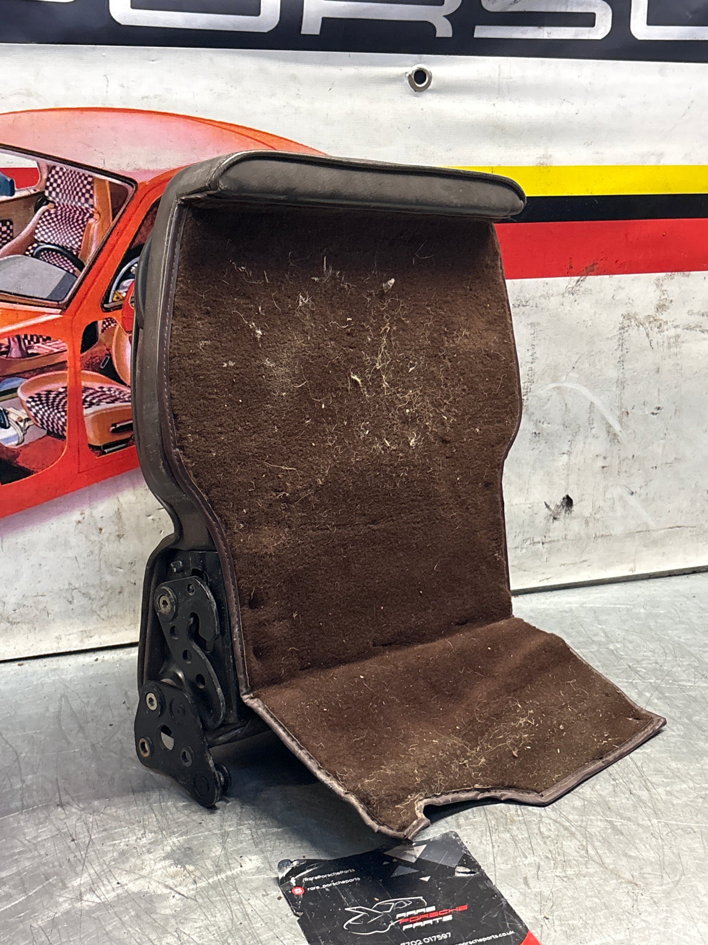 Porsche 928 rear seat backrest, brown, used 92852203752